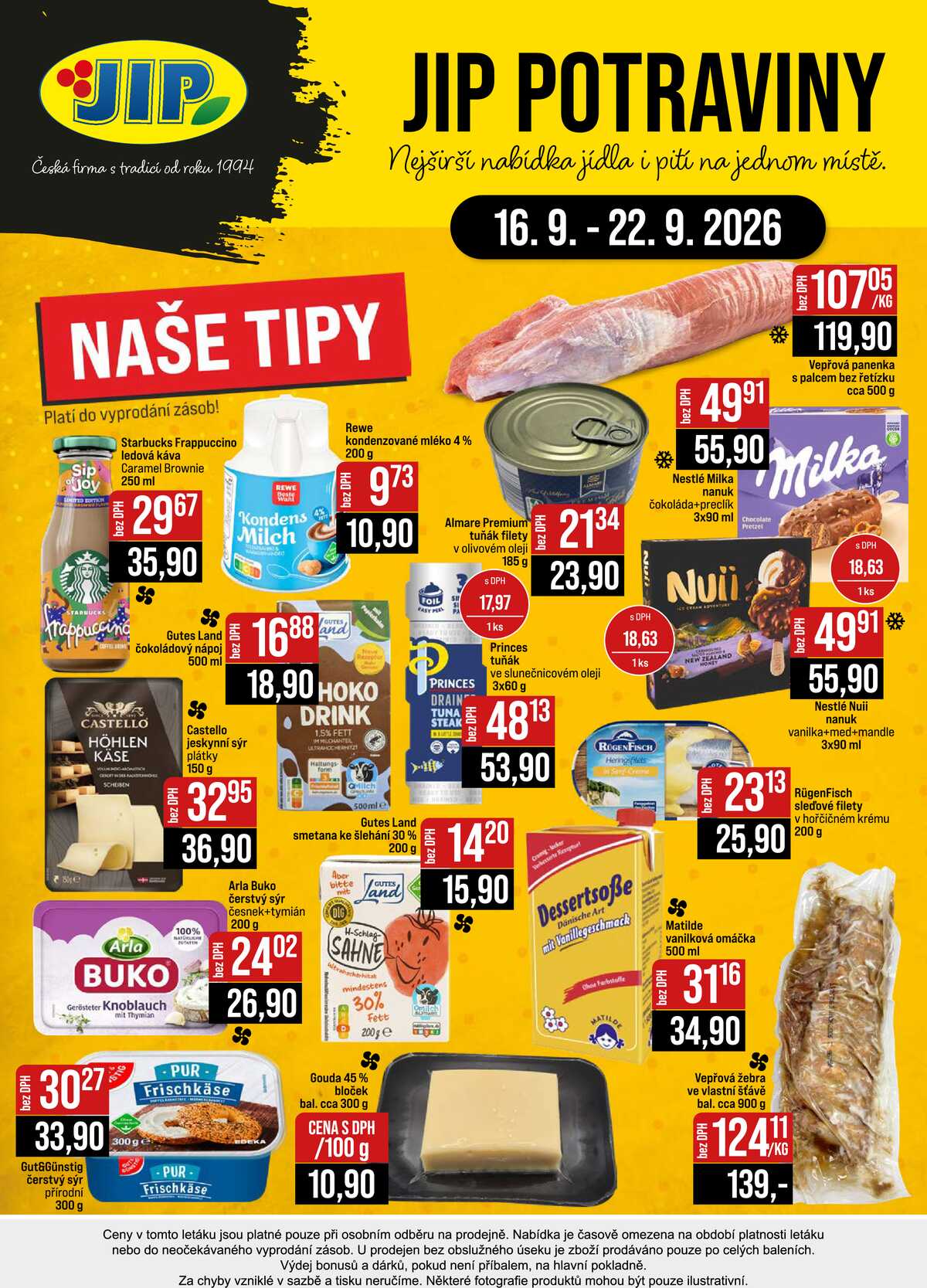 JIP Cash & Carry České Budějovice, Most, Náchod, Polička, Sušice a Svoboda nad Úpou od 16.9. do 22.9.2026 strana 24
