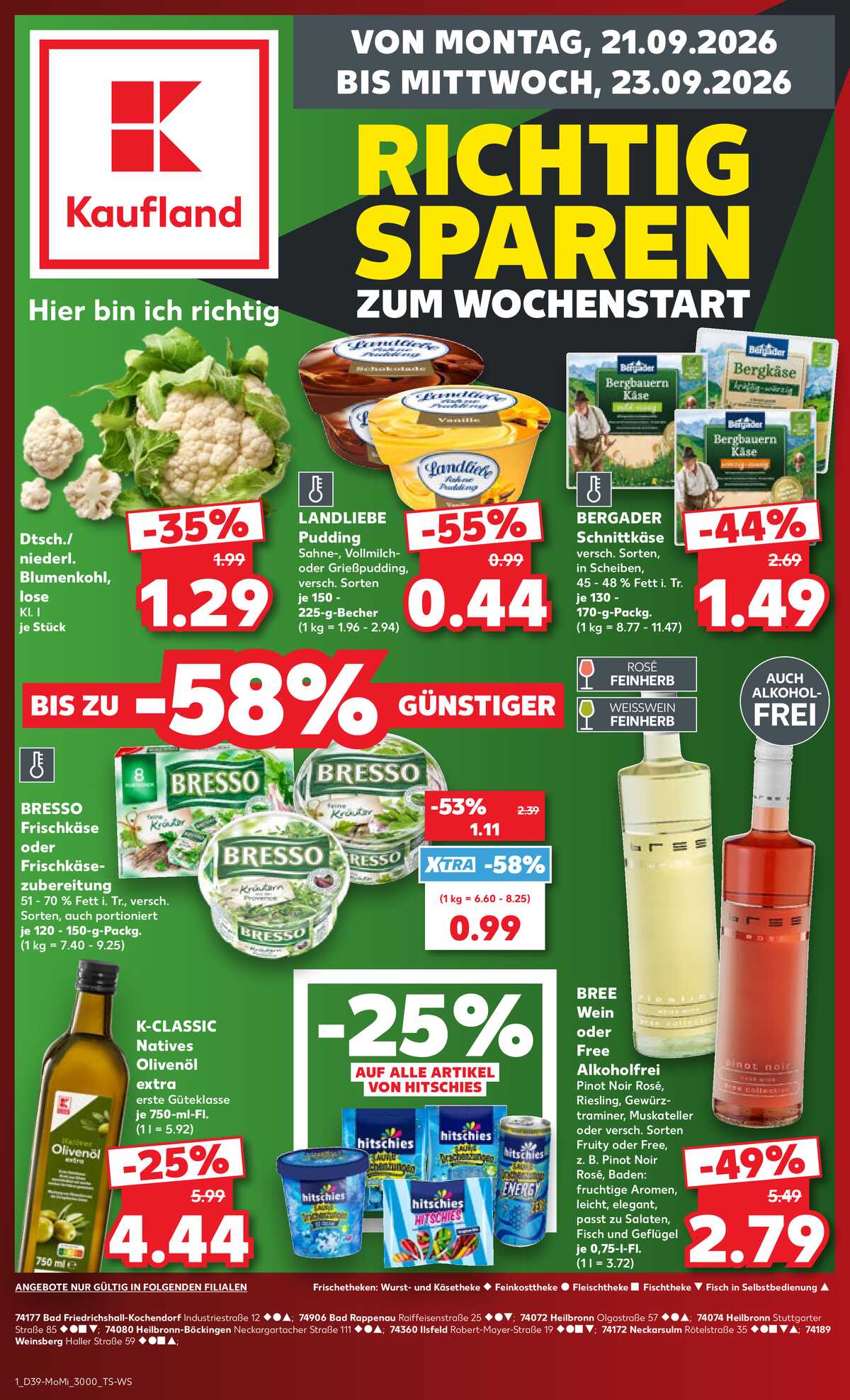 Leták Kaufland Německo 21.9.-23.9.2026 strana 1