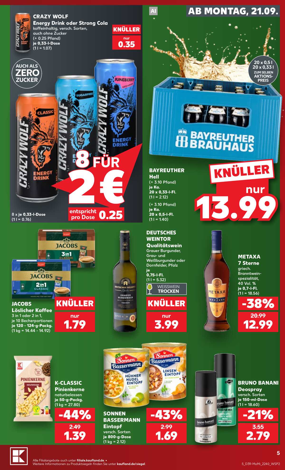 Leták Kaufland Německo 21.9.-23.9.2026 strana 5