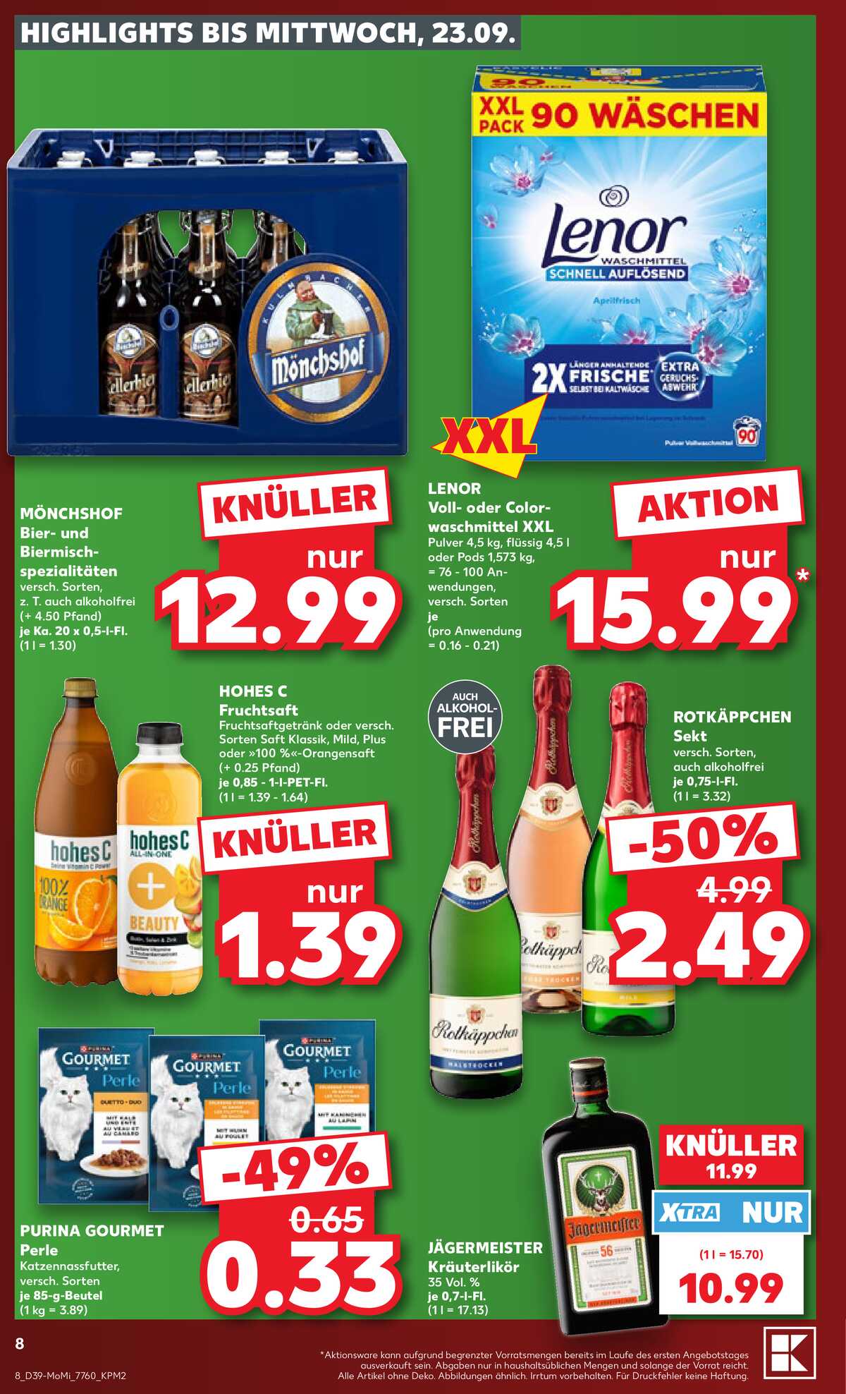 Leták Kaufland Německo 21.9.-23.9.2026 strana 8