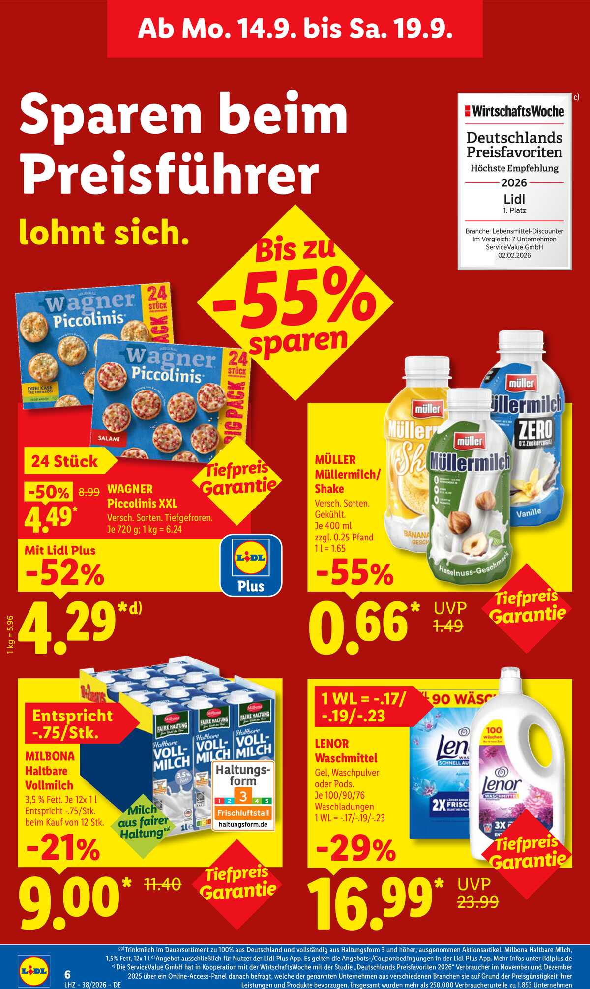 Leták Lidl Německo 14.9.-19.9.2026 strana 14