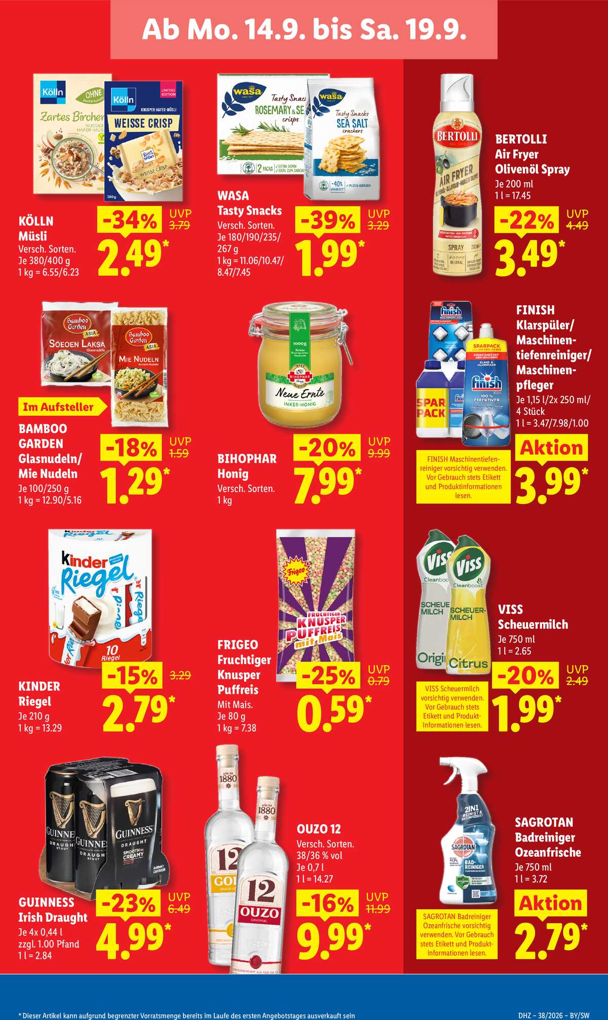 Leták Lidl Německo 14.9.-19.9.2026 strana 19