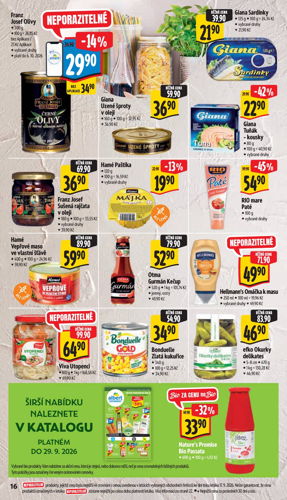 Albert Supermarket od 23.9. do 29.9.2026