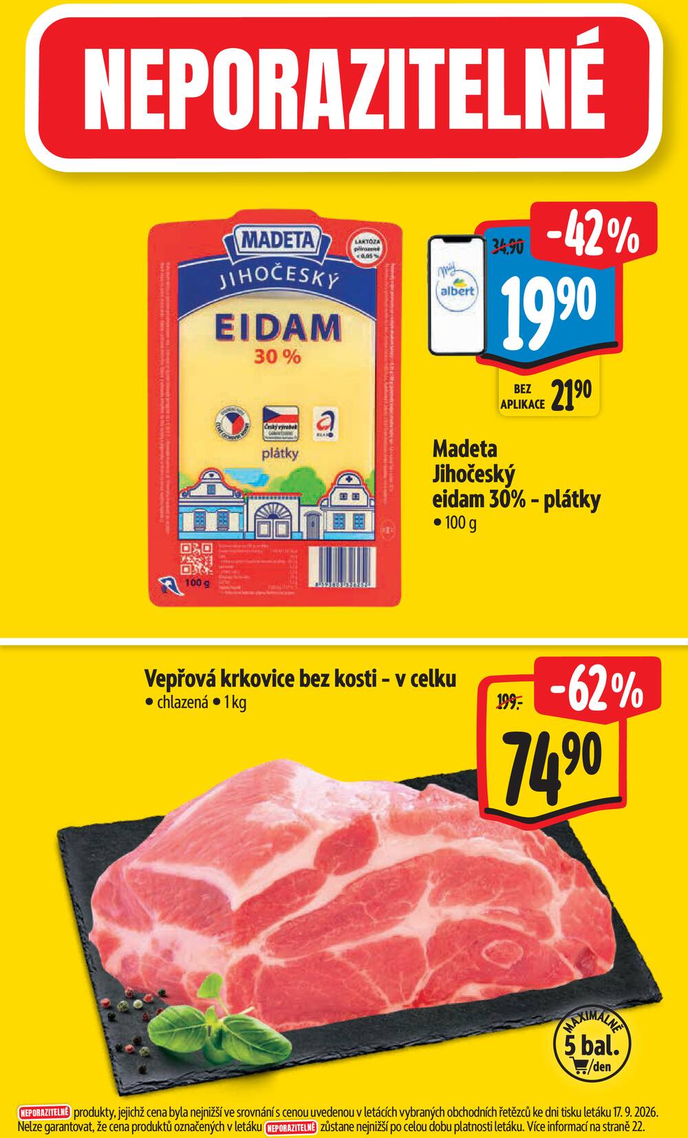 Albert Supermarket Jihomoravský od 23.9. do 29.9.2026