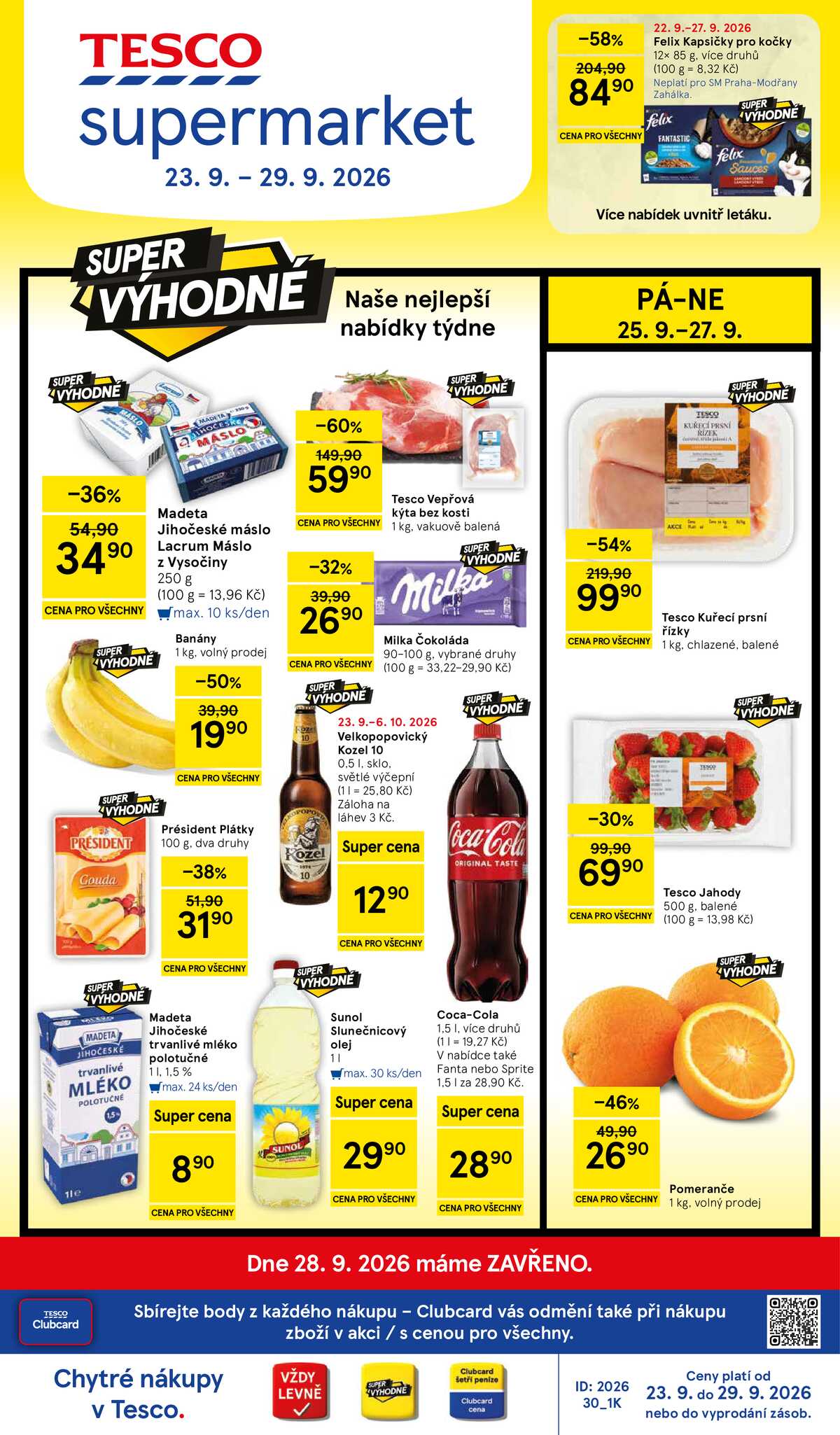 Tesco supermarkety od 23.9. do 29.9.2026 strana 1