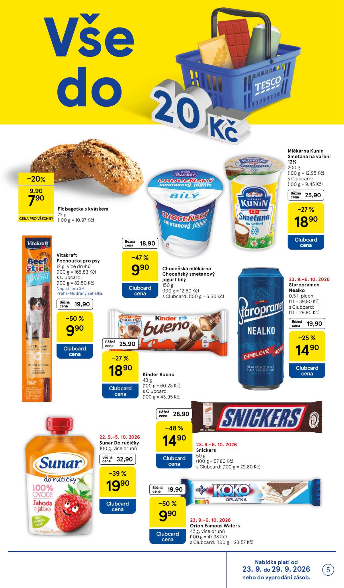 Tesco supermarkety od 23.9. do 29.9.2026 strana 5