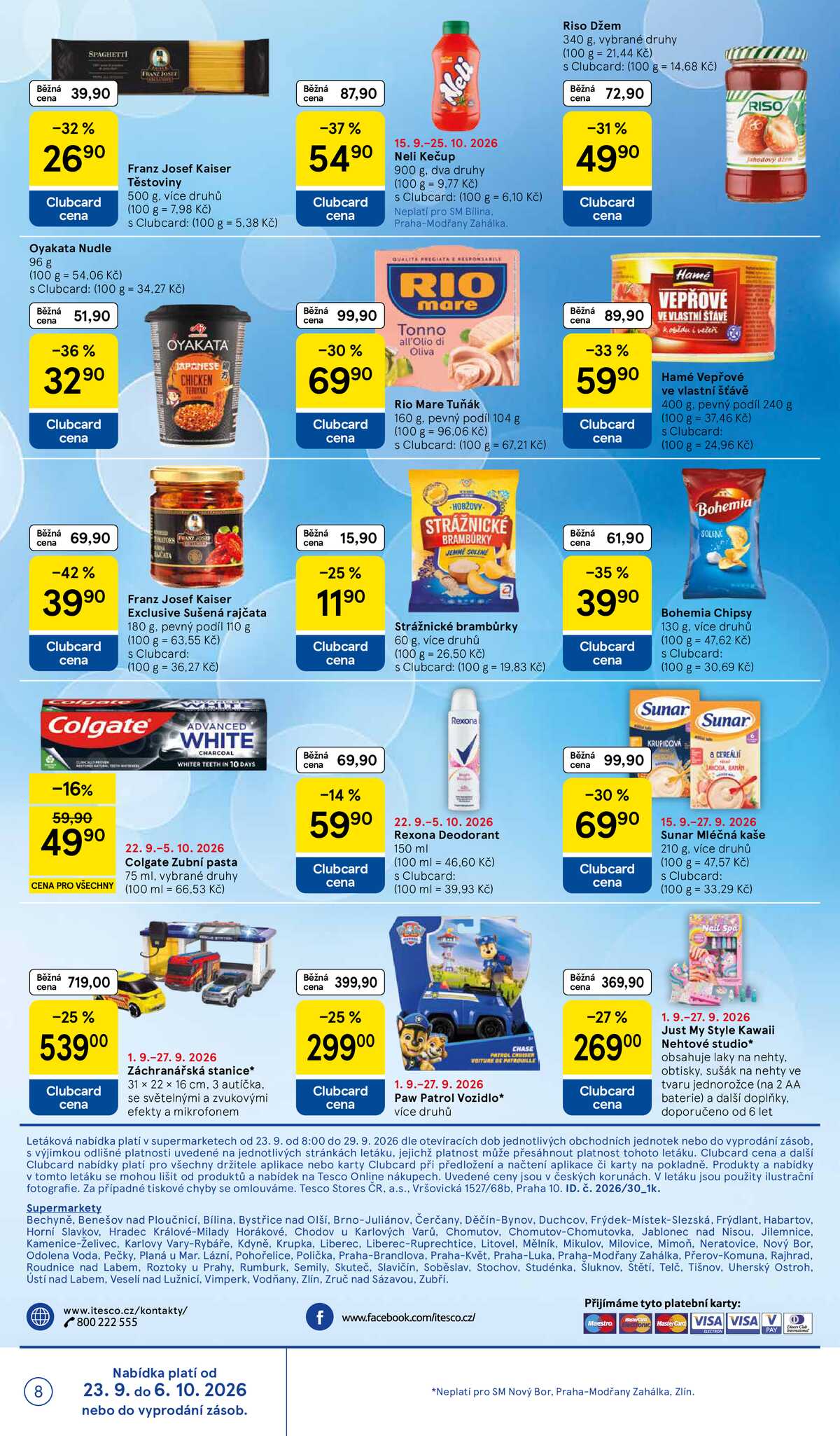 Tesco supermarkety od 23.9. do 29.9.2026 strana 8