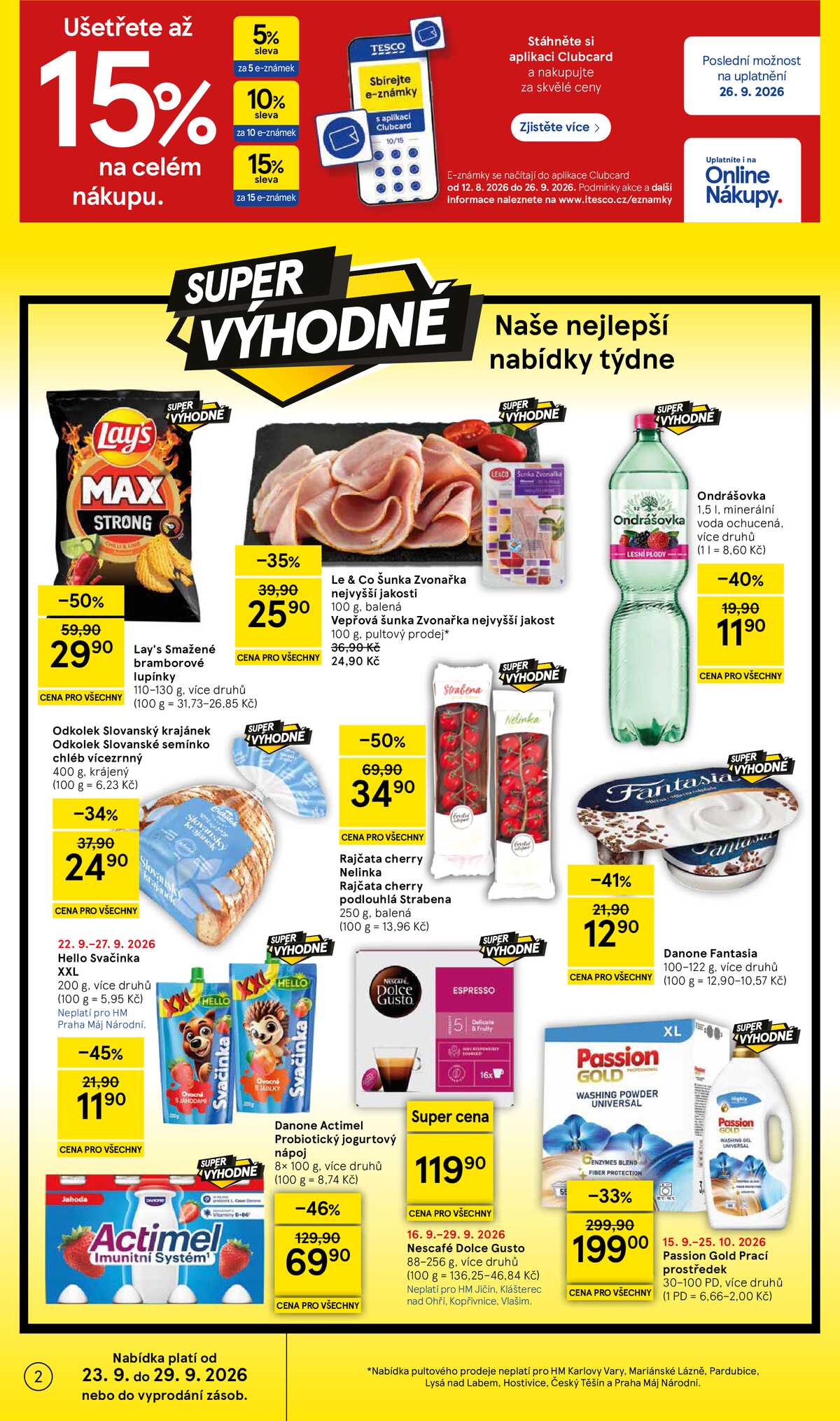 Tesco hypermarkety od 23.9. do 29.9.2026 strana 2