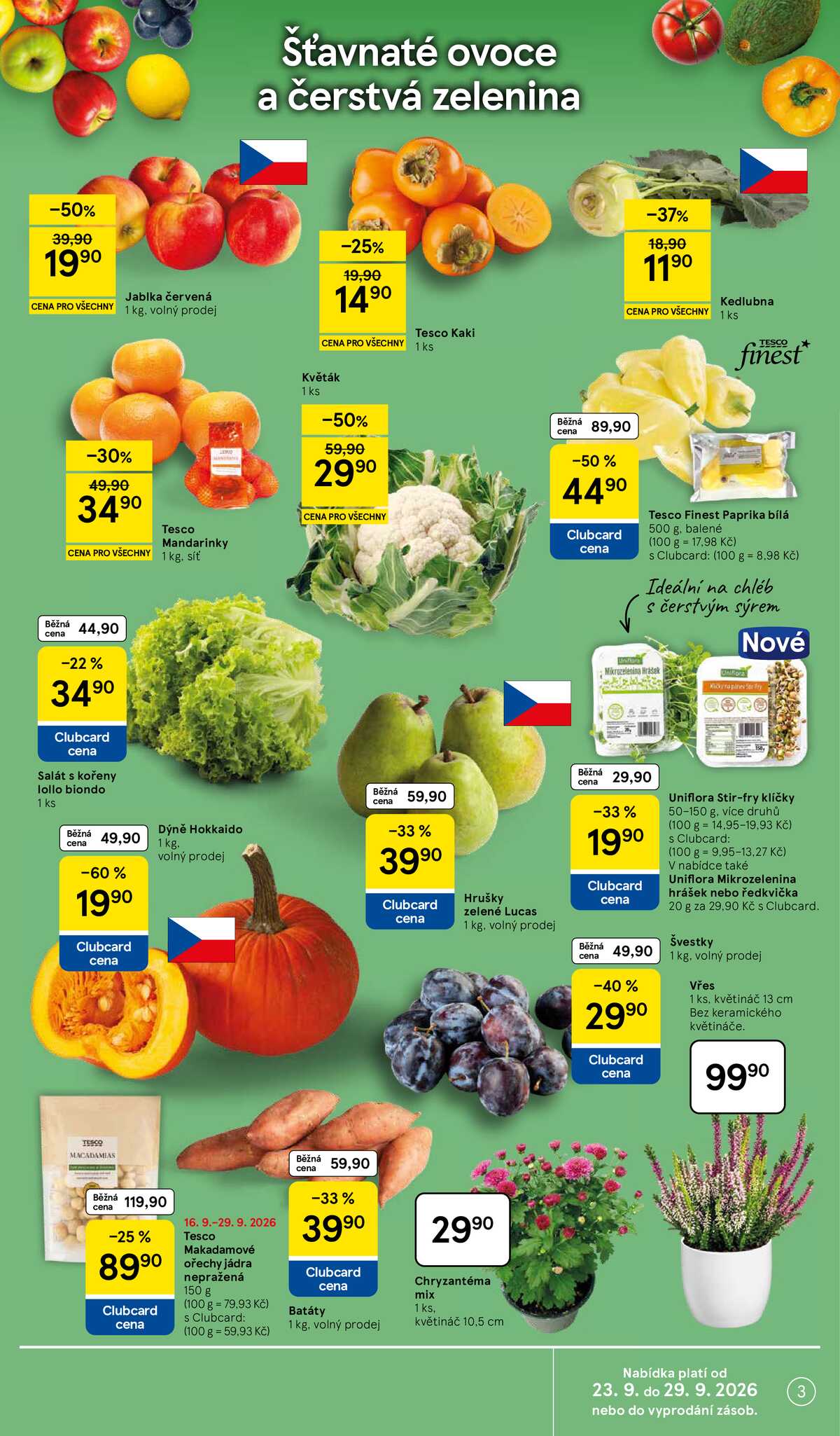 Tesco hypermarkety od 23.9. do 29.9.2026 strana 3