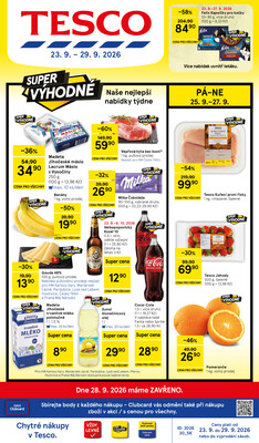 Tesco hypermarkety od 23.9. do 29.9.2026
