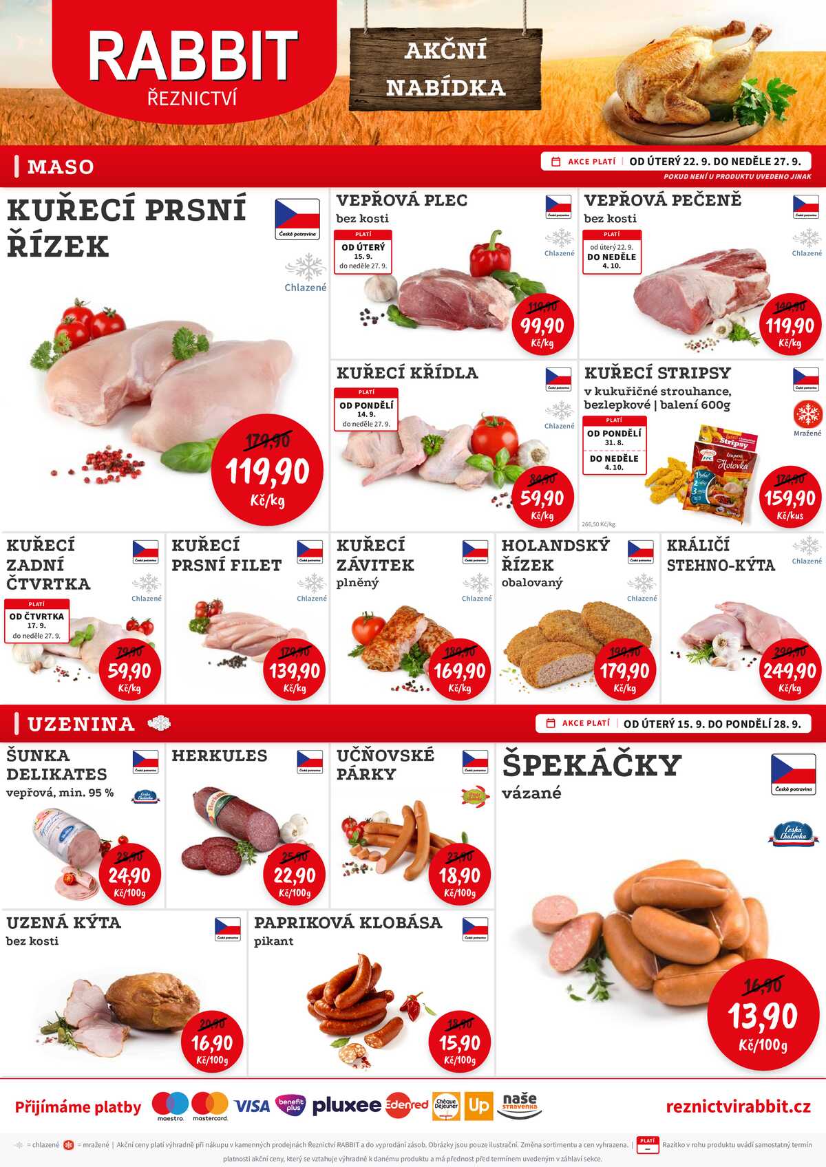 RABBIT řeznictví od 21.9. do 26.9.2026 strana 1