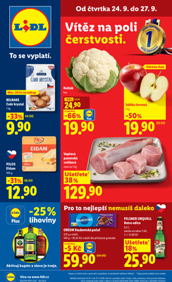 Lidl Čtvrtek od 24.9. do 27.9.2026