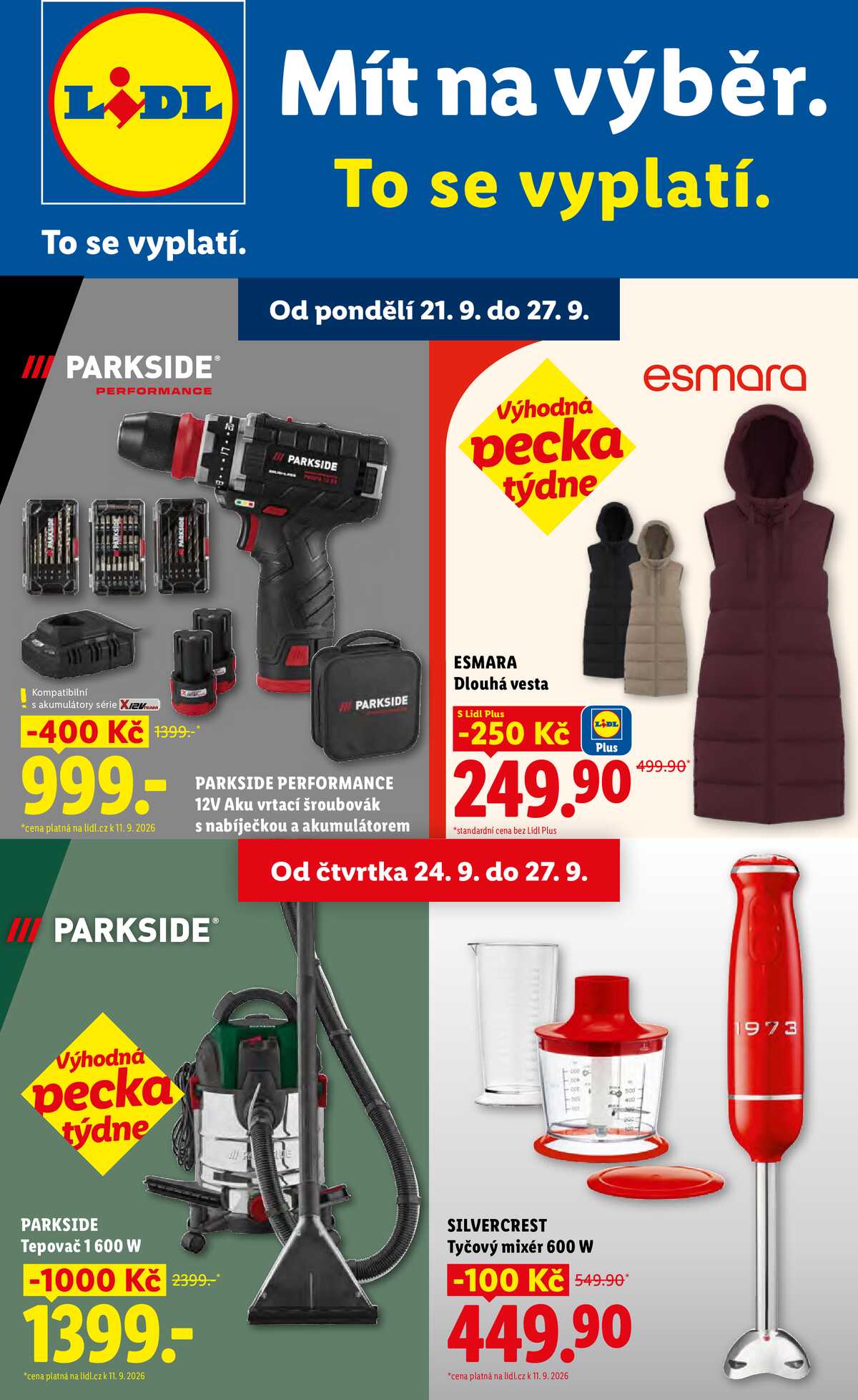 Lidl Spotřební zboží 21.9. - 27.9. strana 1