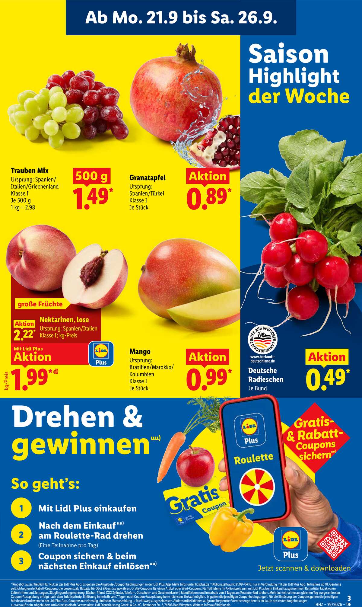 Leták Lidl Německo 21.9.-26.9.2026 strana 3