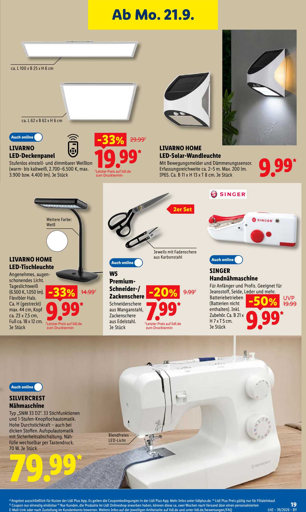 Leták Lidl Německo 21.9.-26.9.2026 strana 33