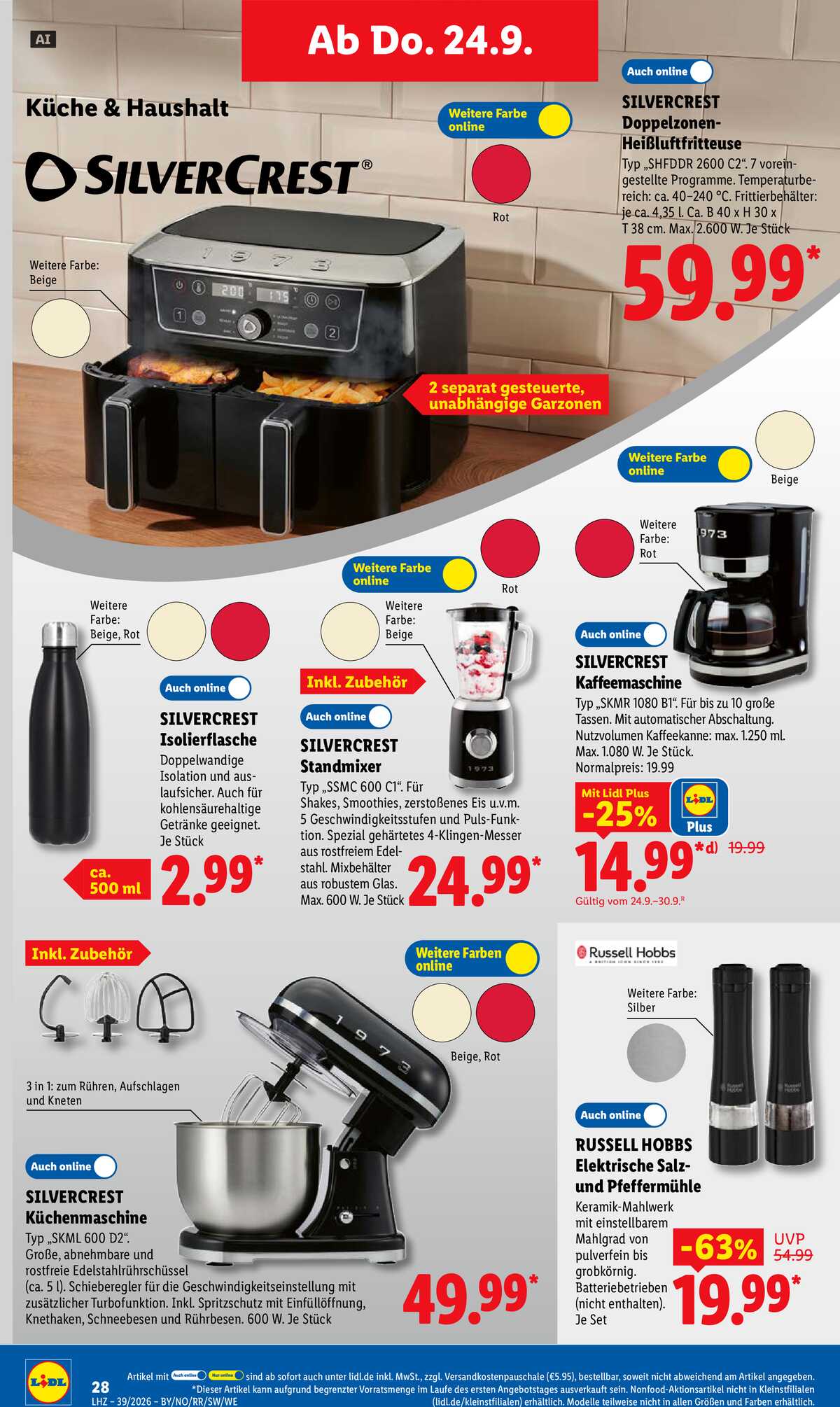 Leták Lidl Německo 21.9.-26.9.2026 strana 42