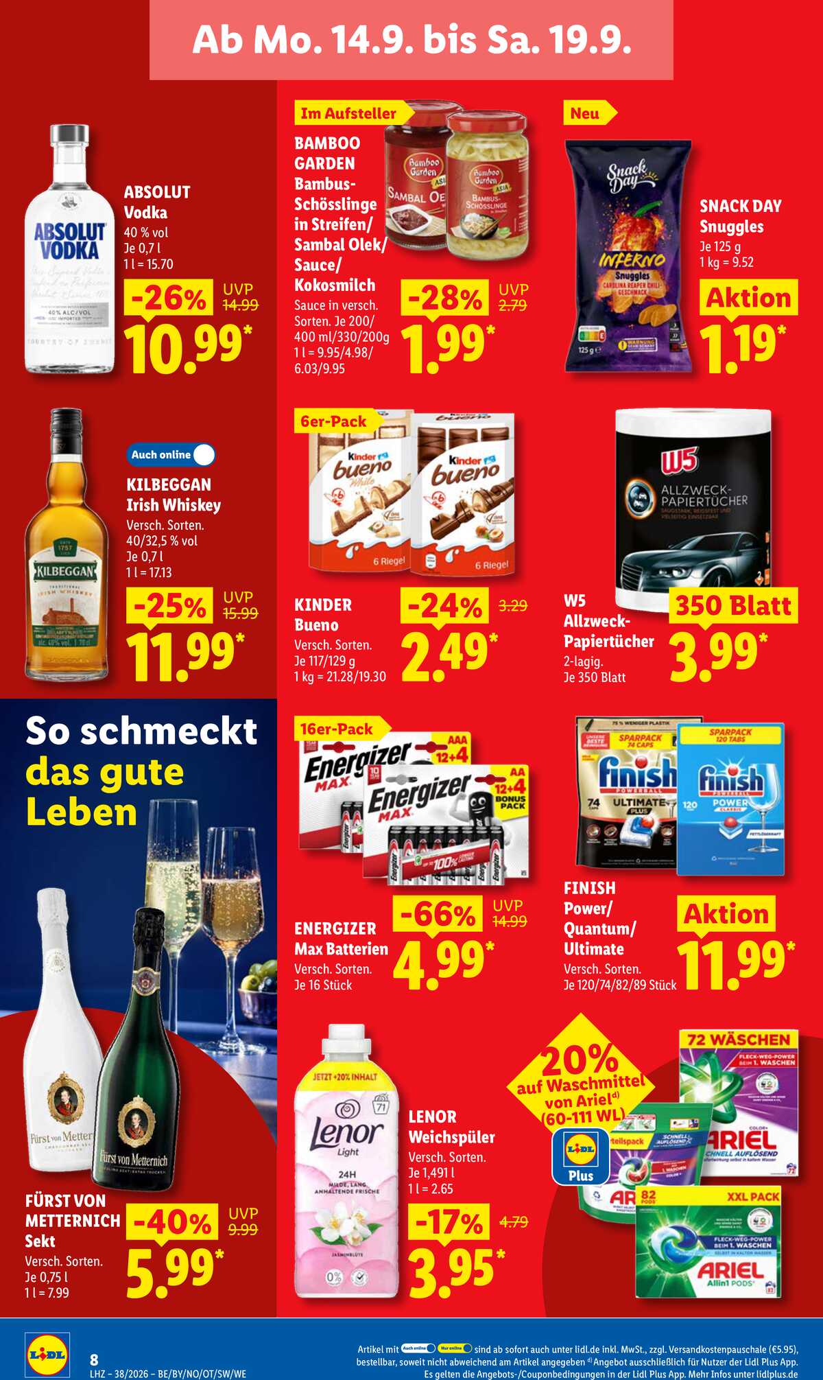 Leták Lidl Německo 14.9.-19.9.2026 strana 16