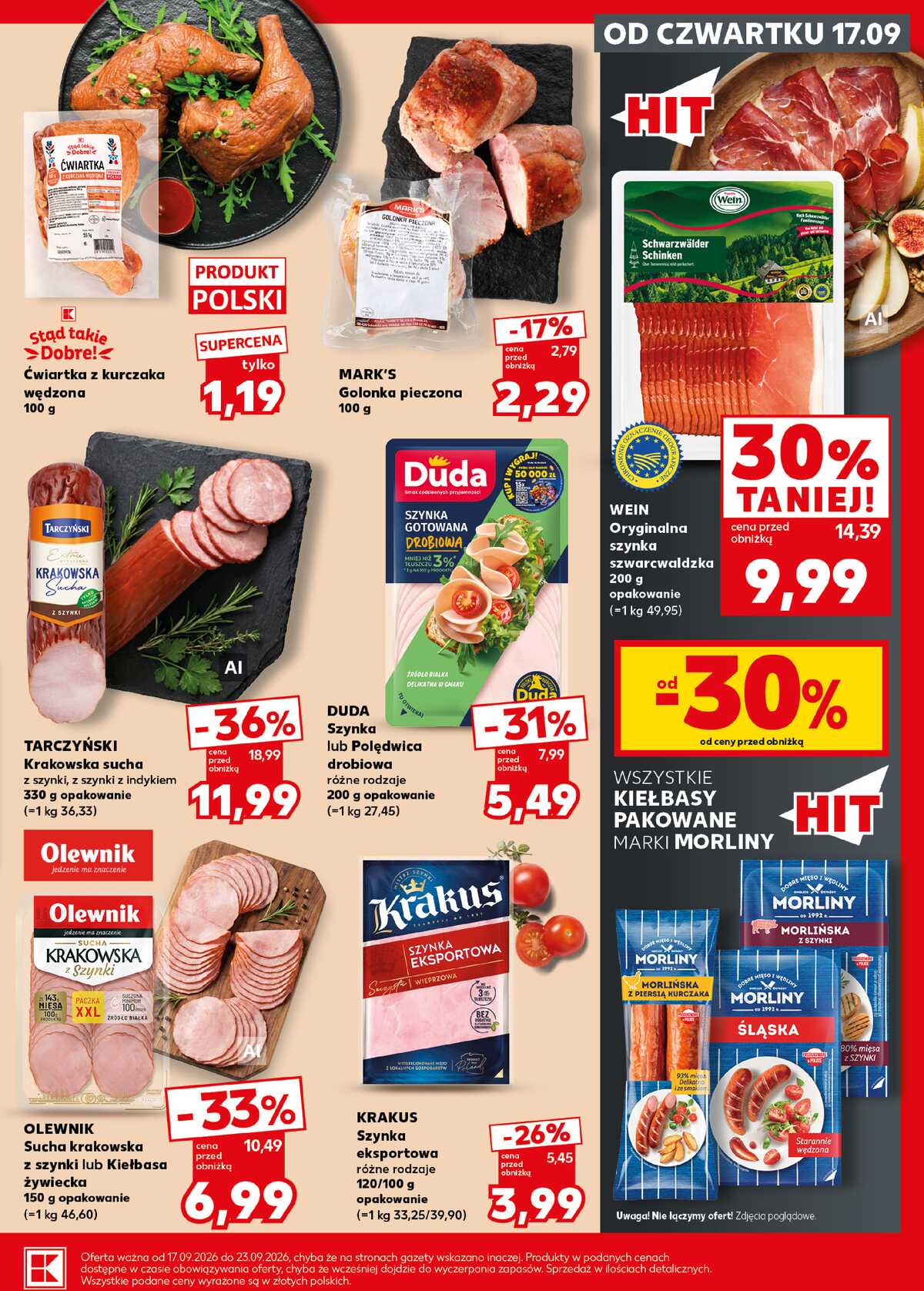 Leták Kaufland Polsko 21.9.-23.9.2026 - Silný start strana 17