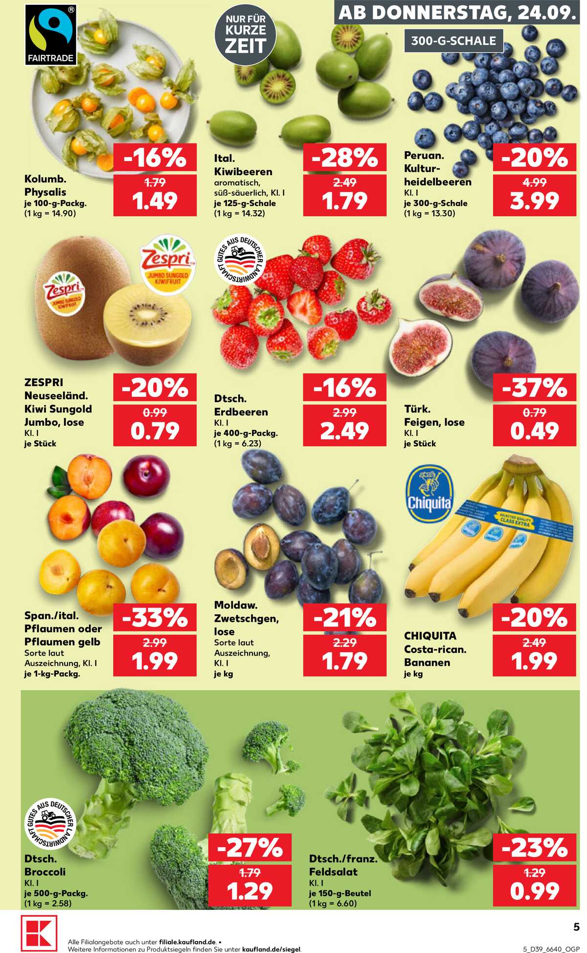 Leták Kaufland Německo 24.9.-30.9.2026 strana 5