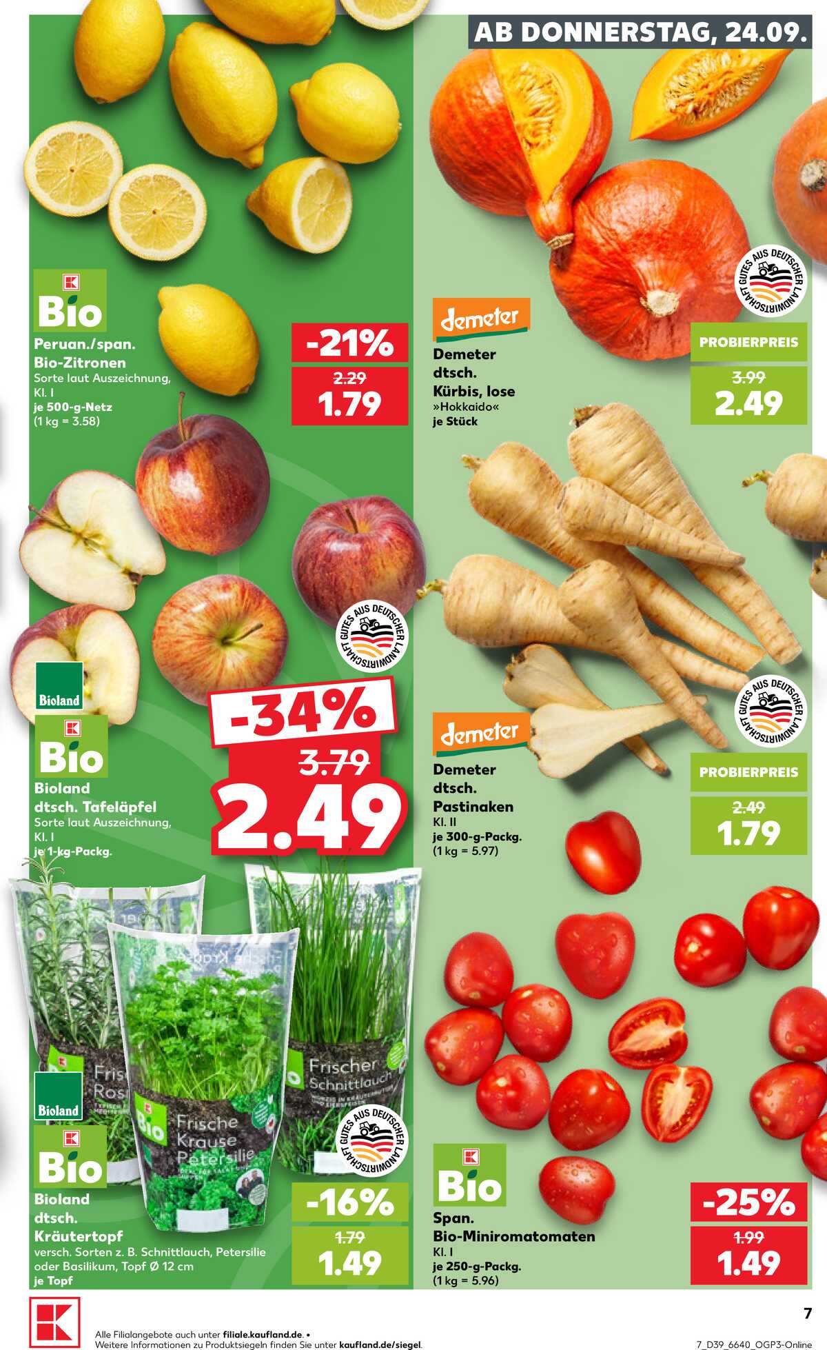 Leták Kaufland Německo 24.9.-30.9.2026 strana 7