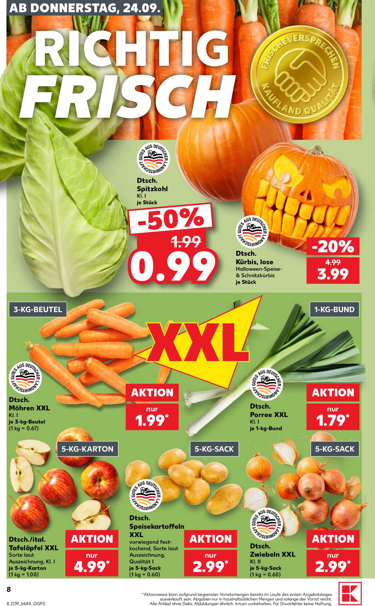 Leták Kaufland Německo 24.9.-30.9.2026 strana 8