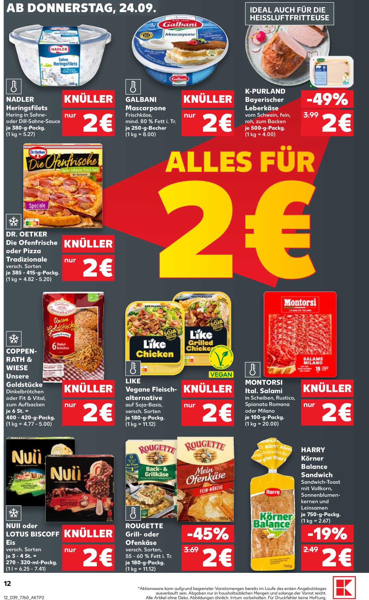Leták Kaufland Německo 24.9.-30.9.2026 strana 12