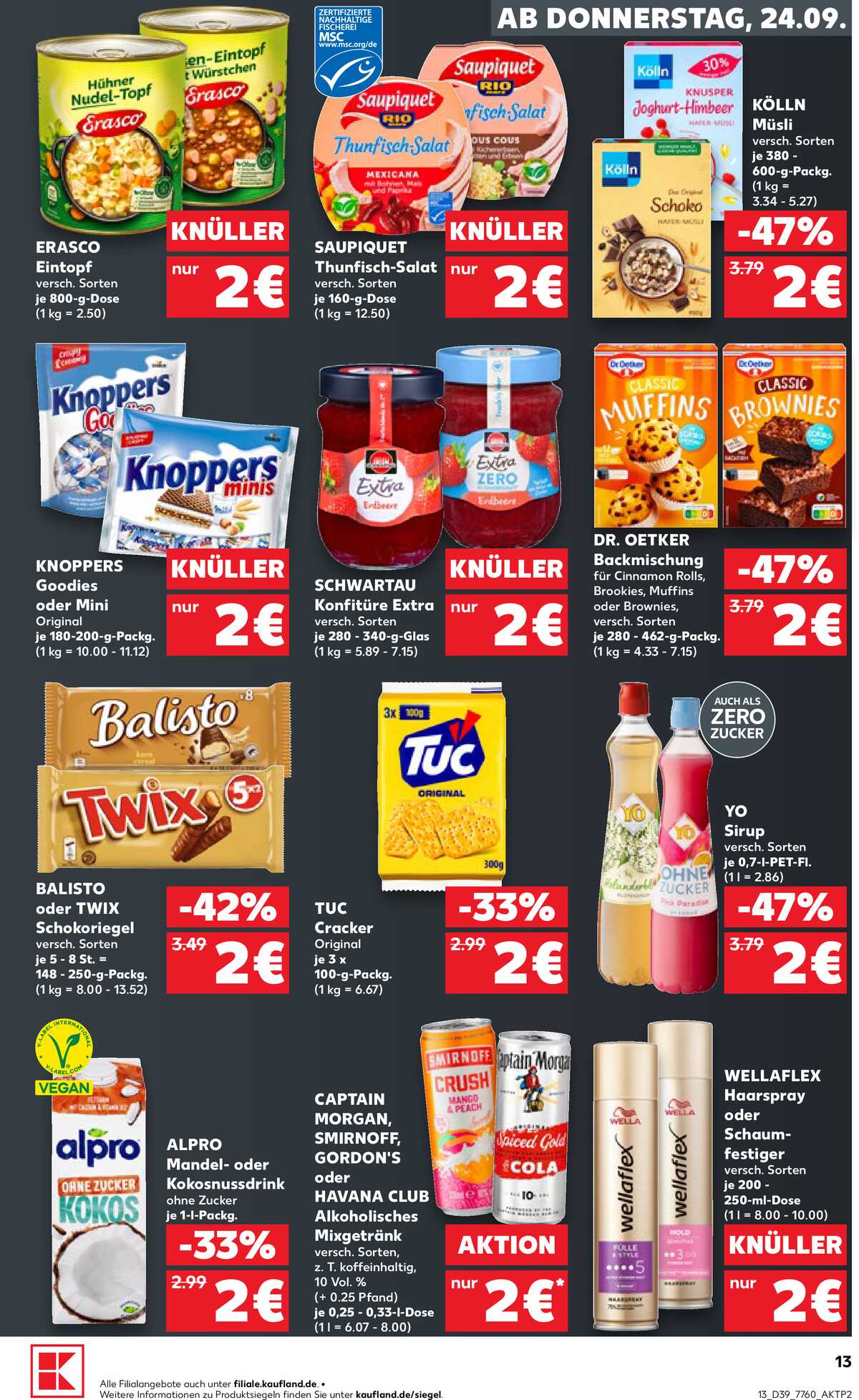 Leták Kaufland Německo 24.9.-30.9.2026 strana 13