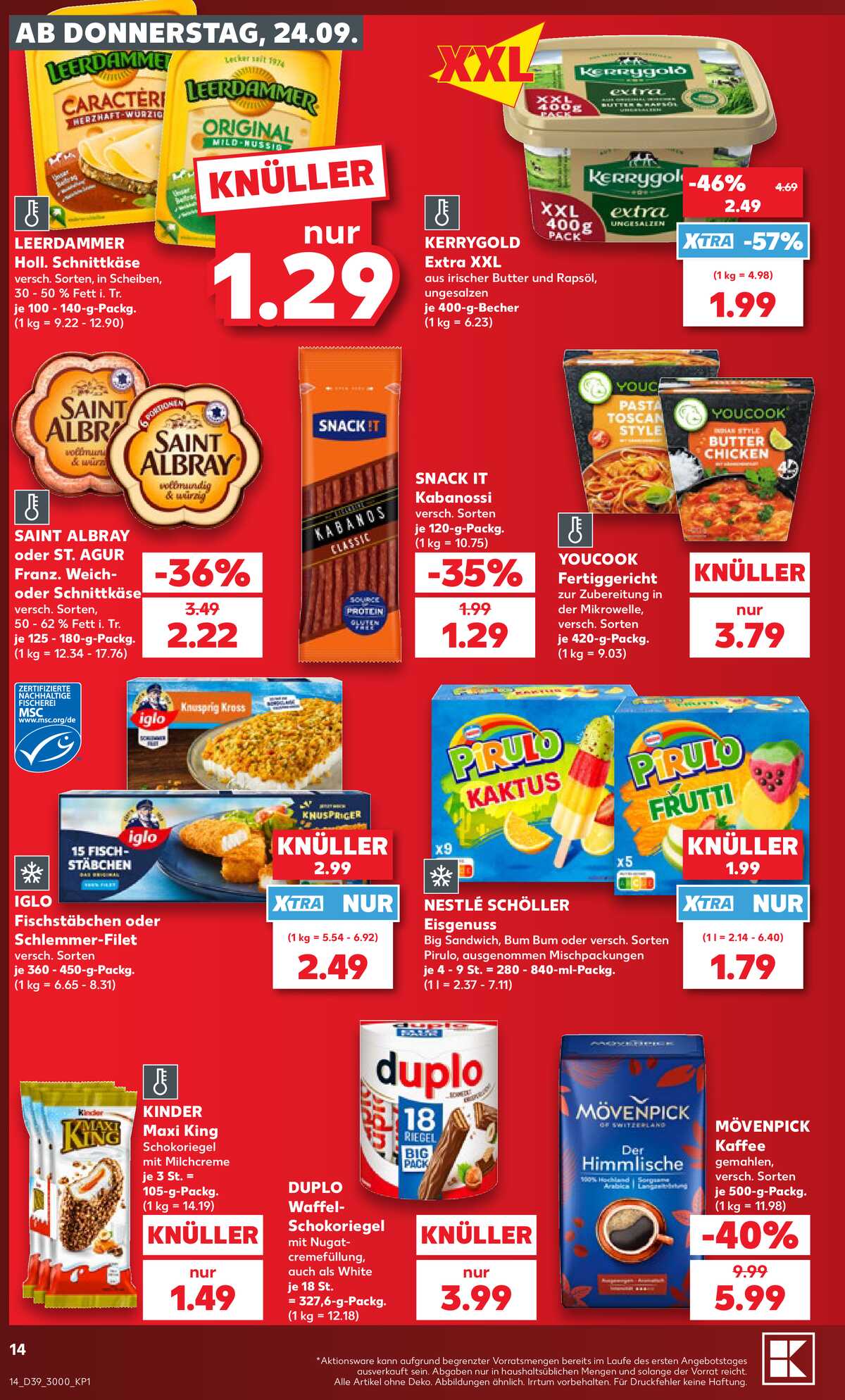 Leták Kaufland Německo 24.9.-30.9.2026 strana 14