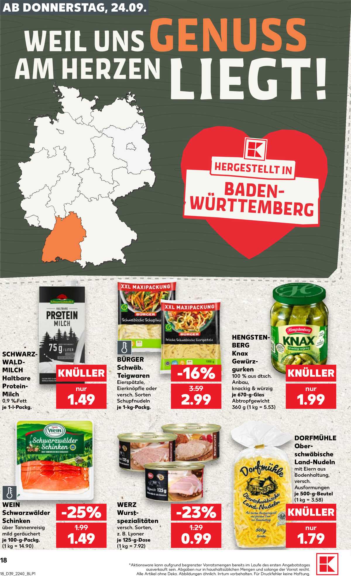 Leták Kaufland Německo 24.9.-30.9.2026 strana 18