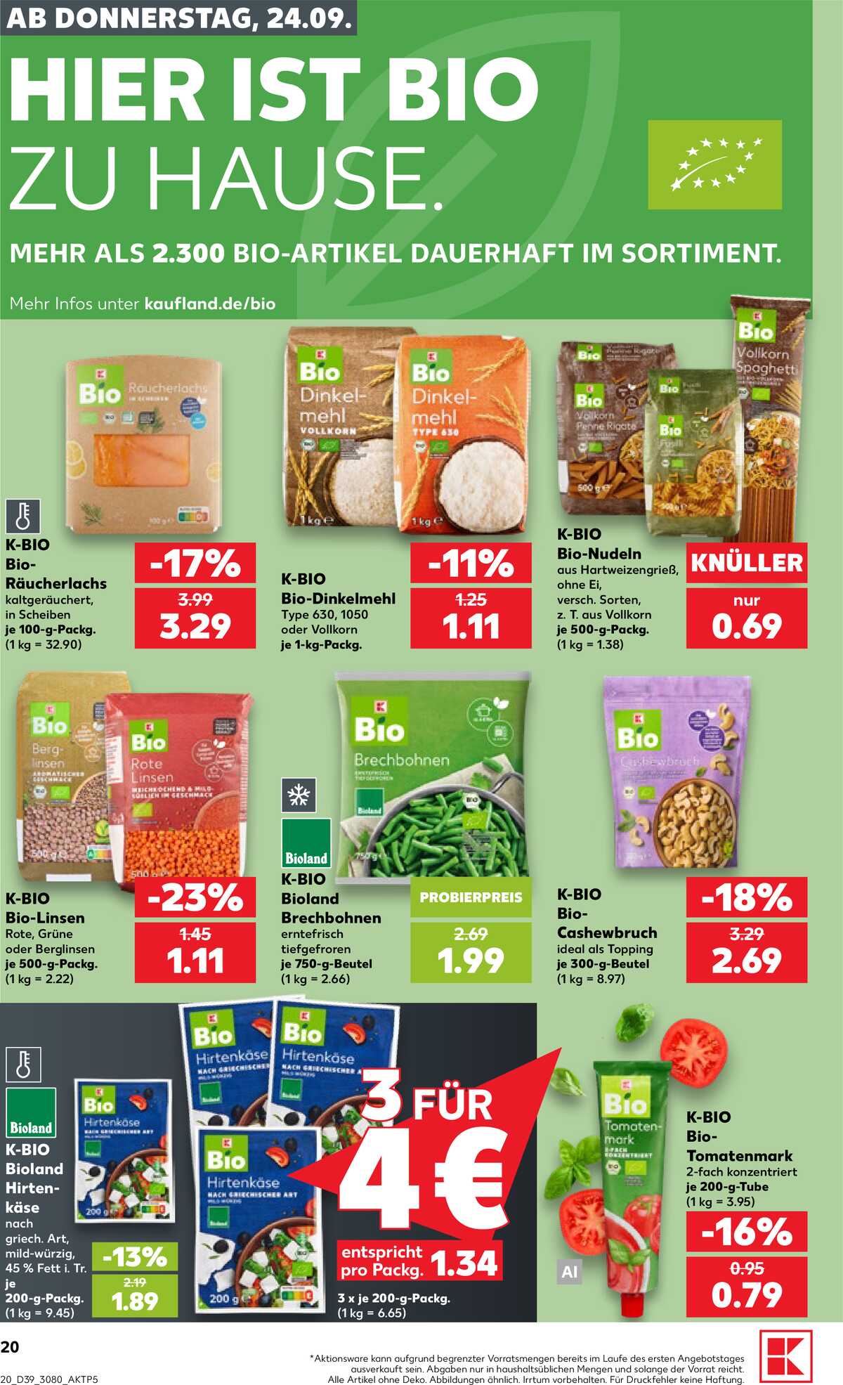 Leták Kaufland Německo 24.9.-30.9.2026 strana 20