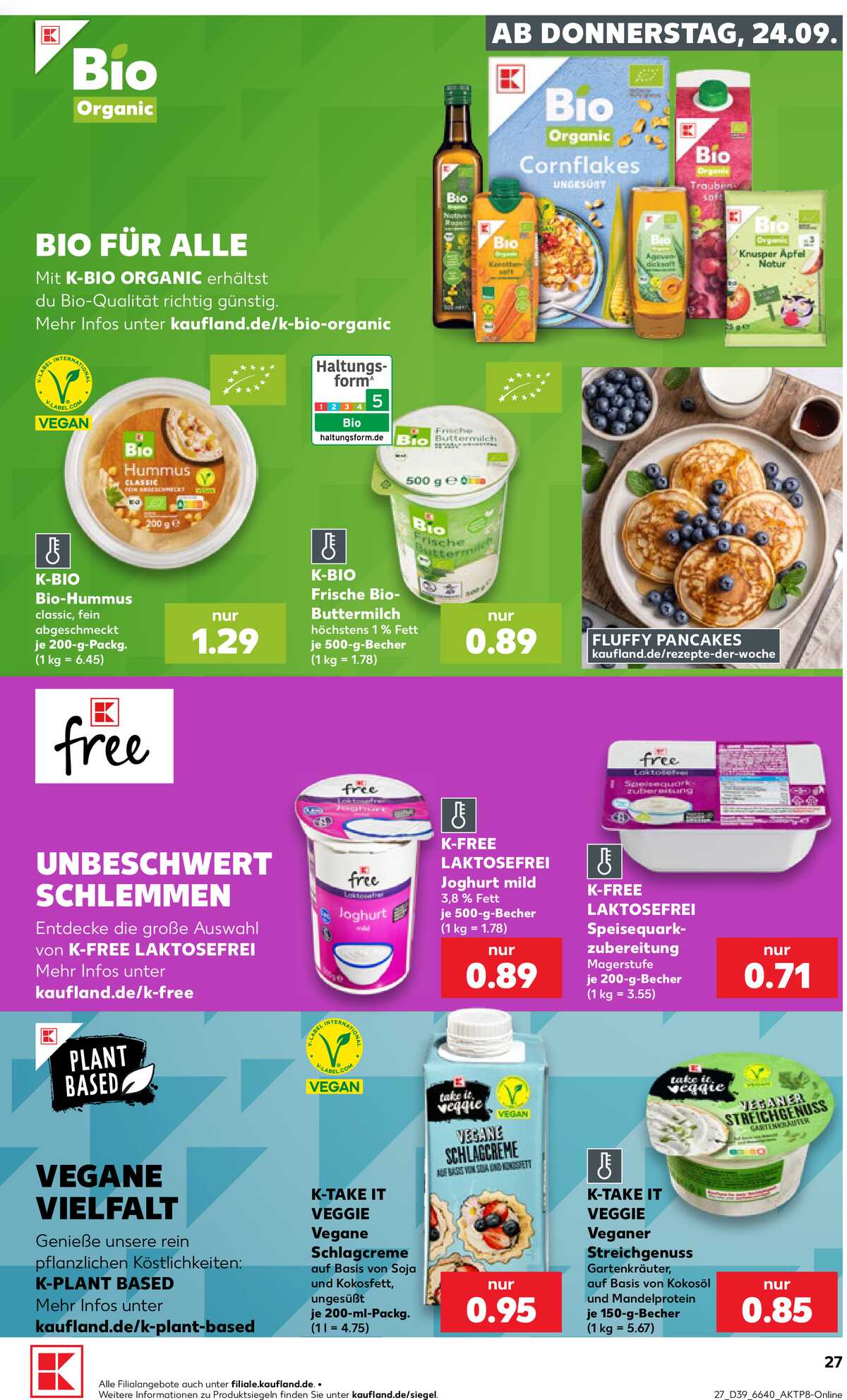 Leták Kaufland Německo 24.9.-30.9.2026 strana 27