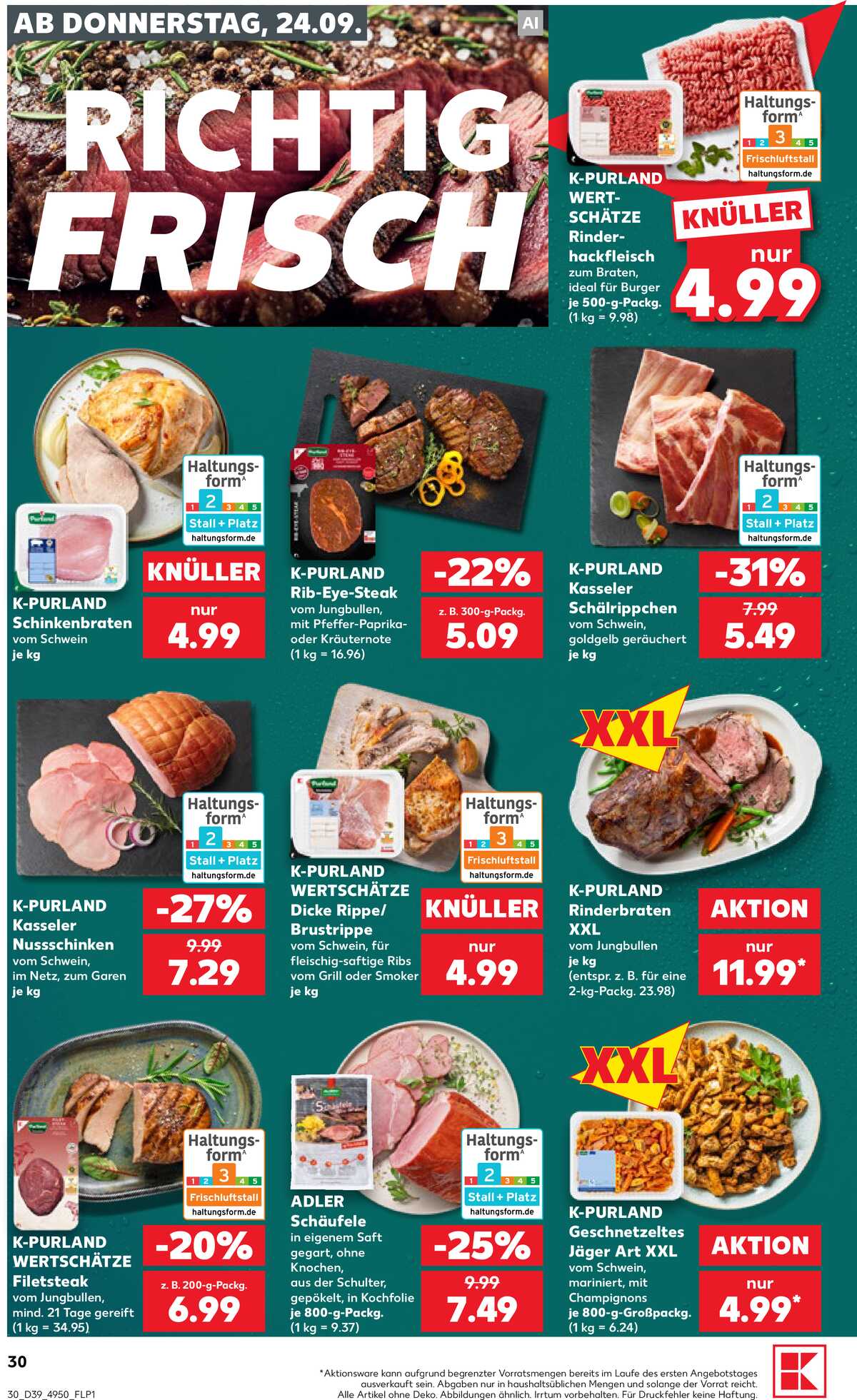 Leták Kaufland Německo 24.9.-30.9.2026 strana 30