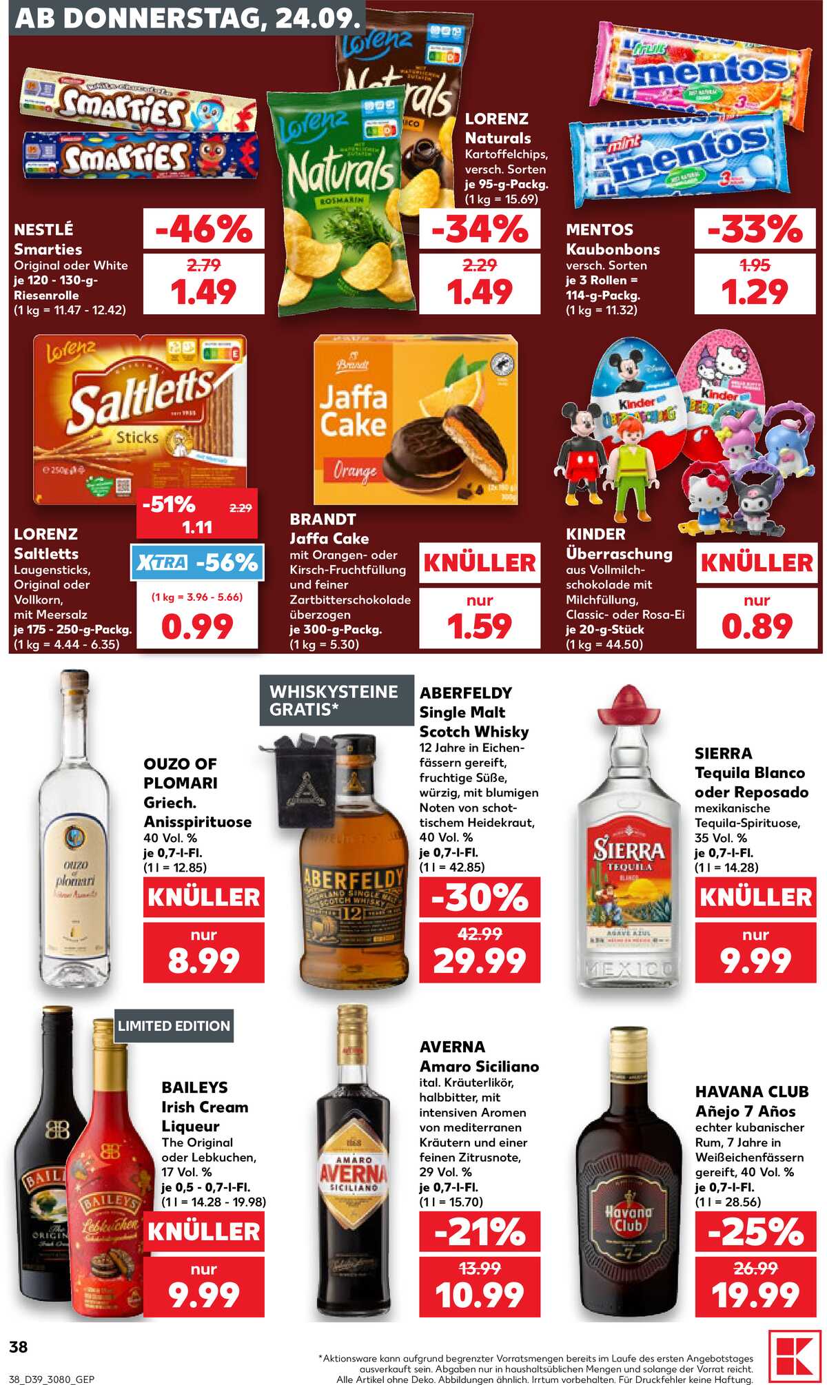 Leták Kaufland Německo 24.9.-30.9.2026 strana 38