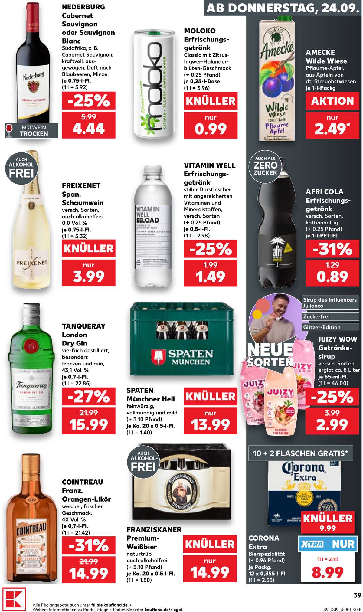Leták Kaufland Německo 24.9.-30.9.2026 strana 39