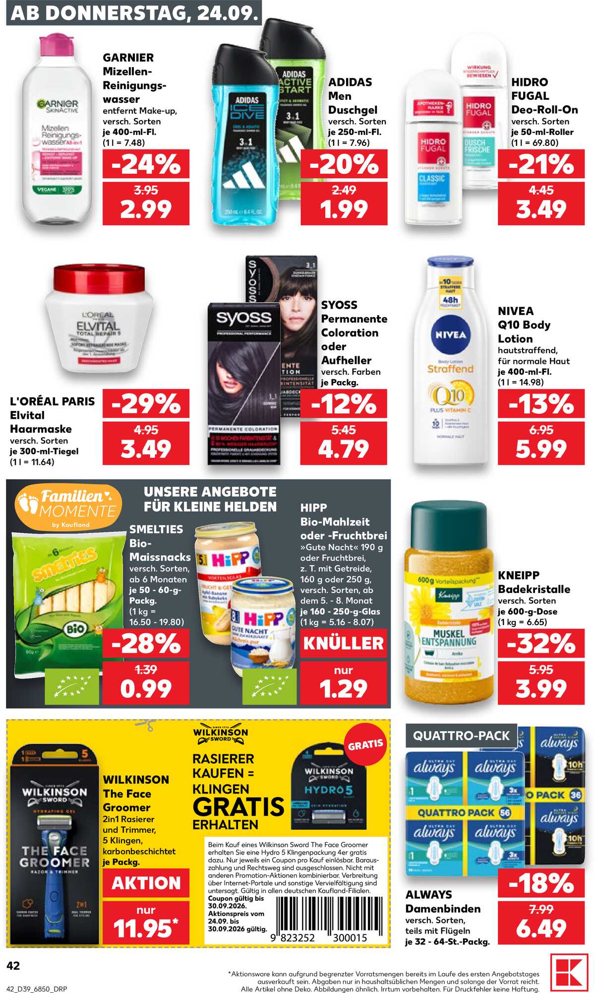 Leták Kaufland Německo 24.9.-30.9.2026 strana 42