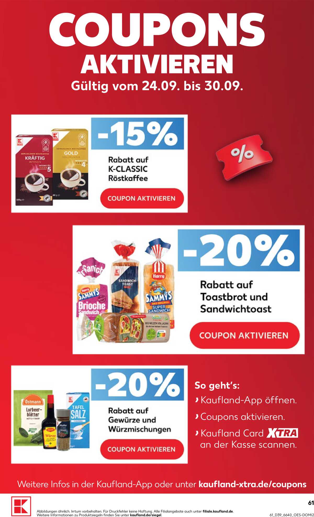 Leták Kaufland Německo 24.9.-30.9.2026 strana 61