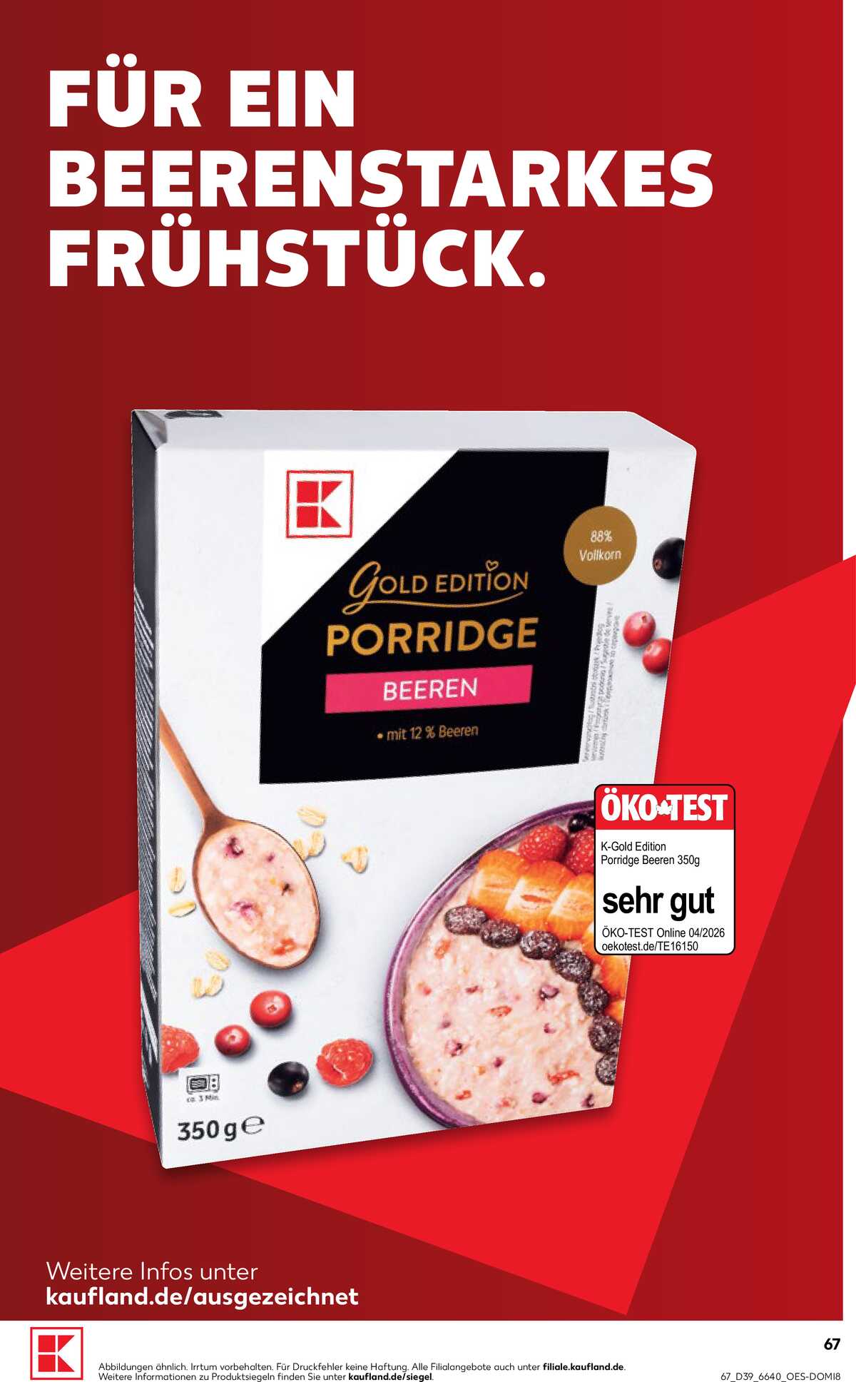 Leták Kaufland Německo 24.9.-30.9.2026 strana 67