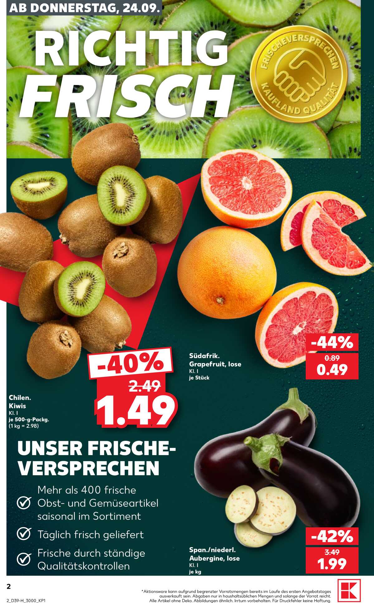 Leták Kaufland Německo 24.9.-30.9.2026 strana 2
