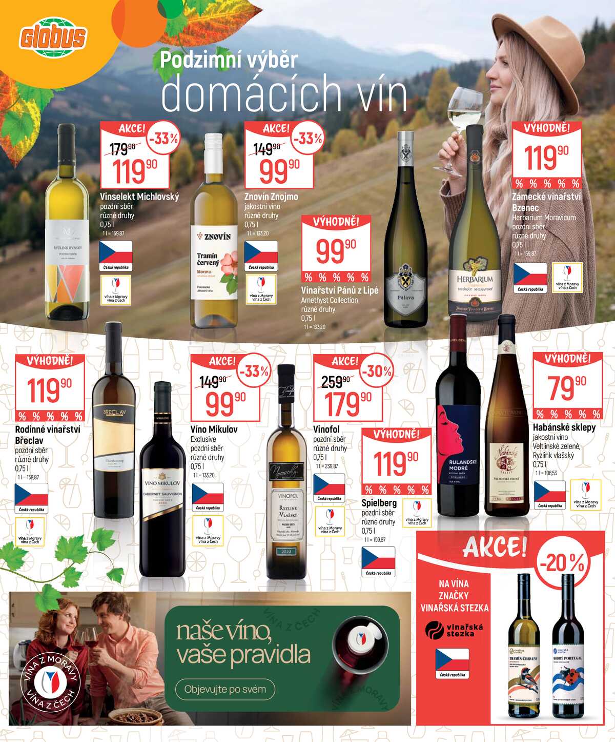 Akční leták Globus 23.9. - 12.10.2026 - Globus České Budějovice strana 2