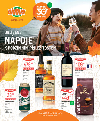Akční leták Globus 23.9. - 12.10.2026 - Globus České Budějovice