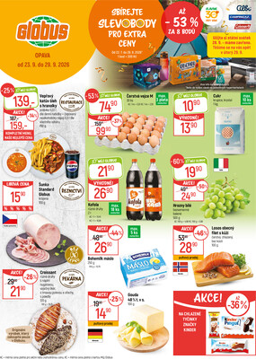 Akční leták Globus 23.9. - 29.9.2026 - Globus Opava