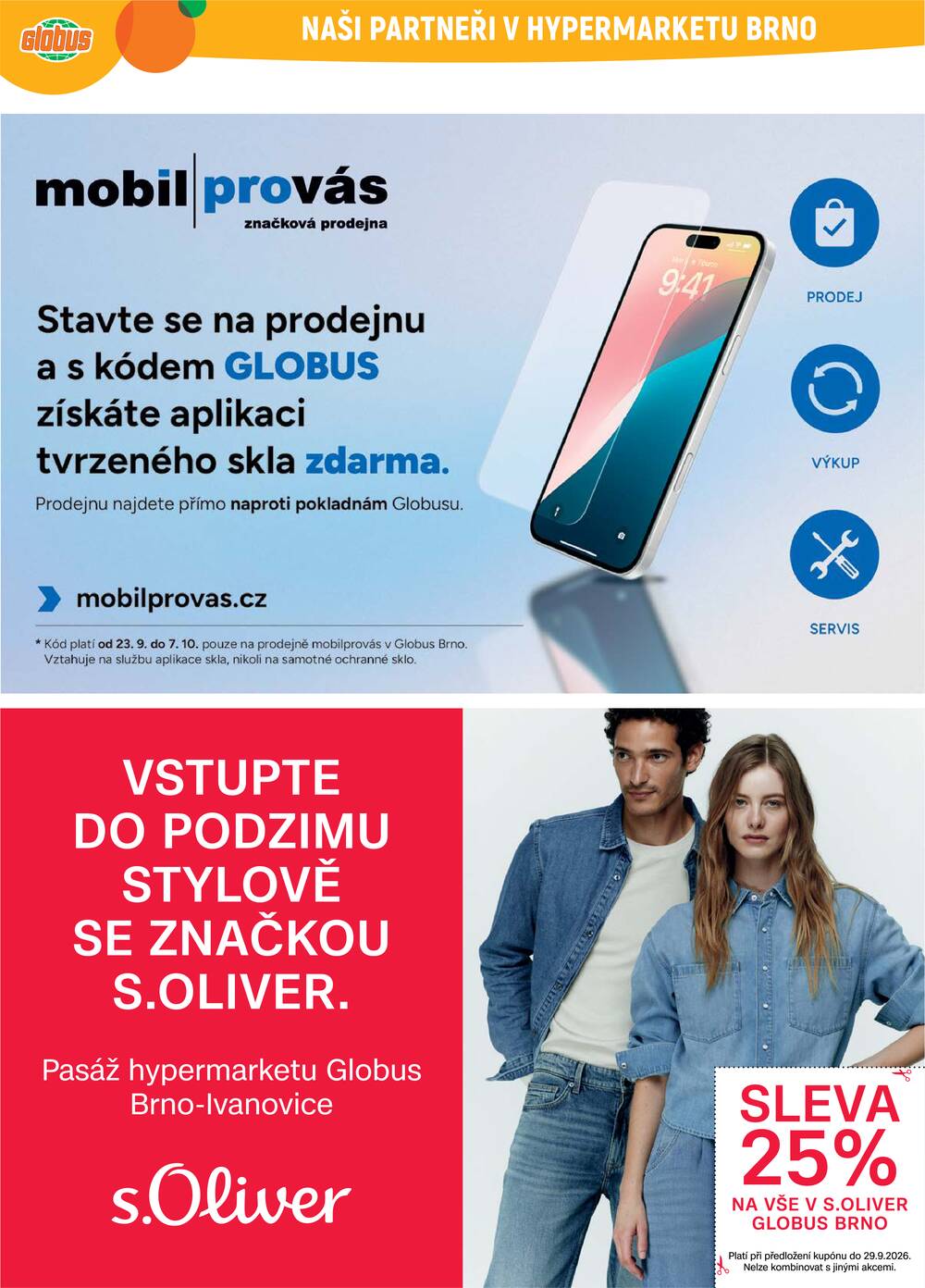 Leták Globus - Akční leták Globus 23.9. - 29.9.2026 - Globus Brno Ivanovice - strana 43