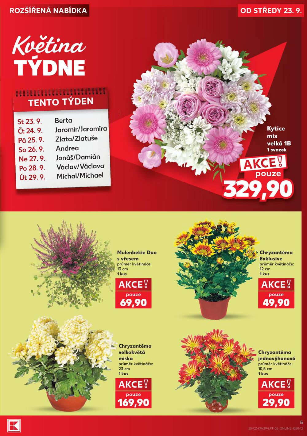 Leták Kaufland - Kaufland 23.9. - 29.9. - Kaufland Praha Čestlice - strana 5