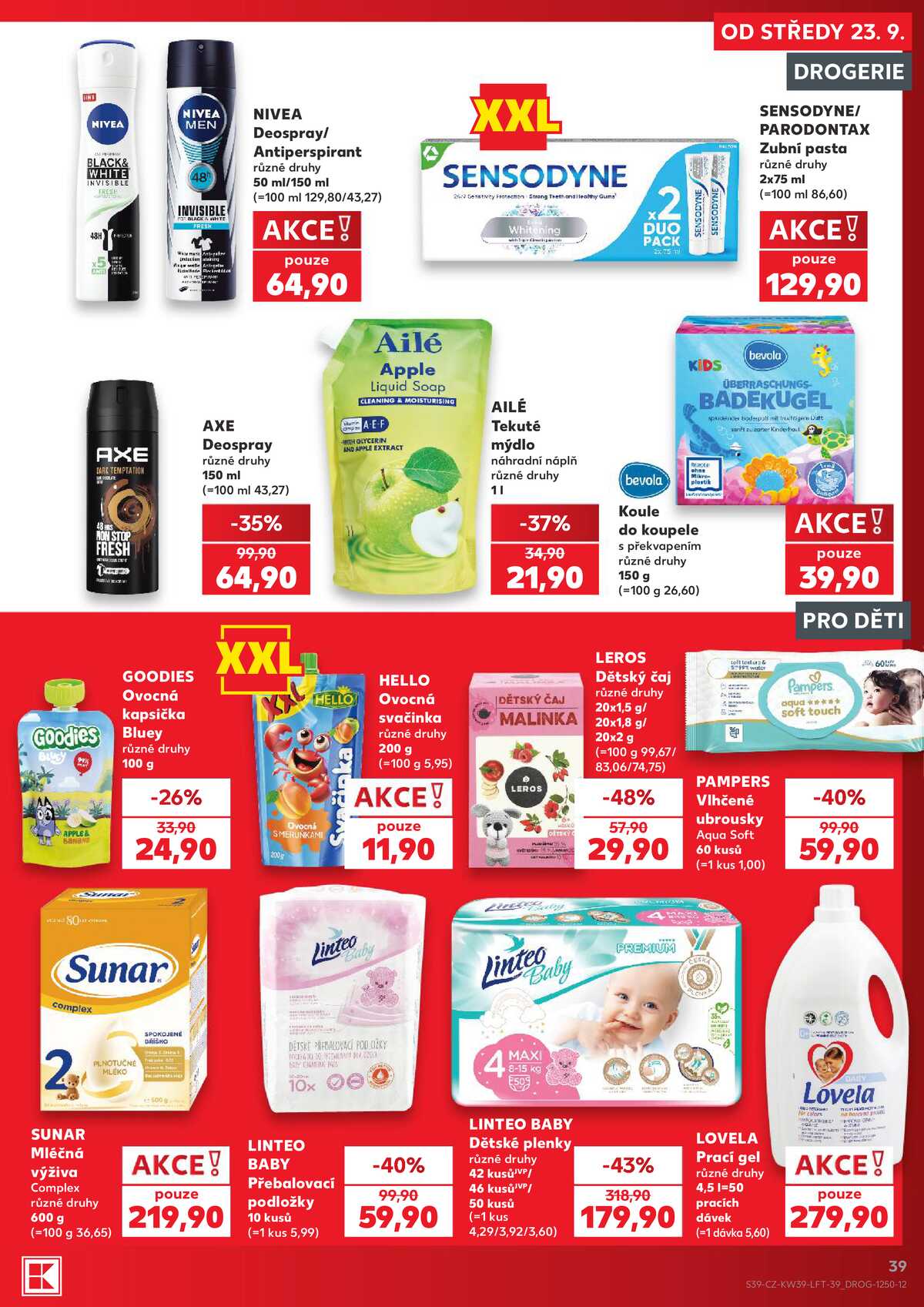 Kaufland 23.9. - 29.9. - Kaufland - Cheb strana 39