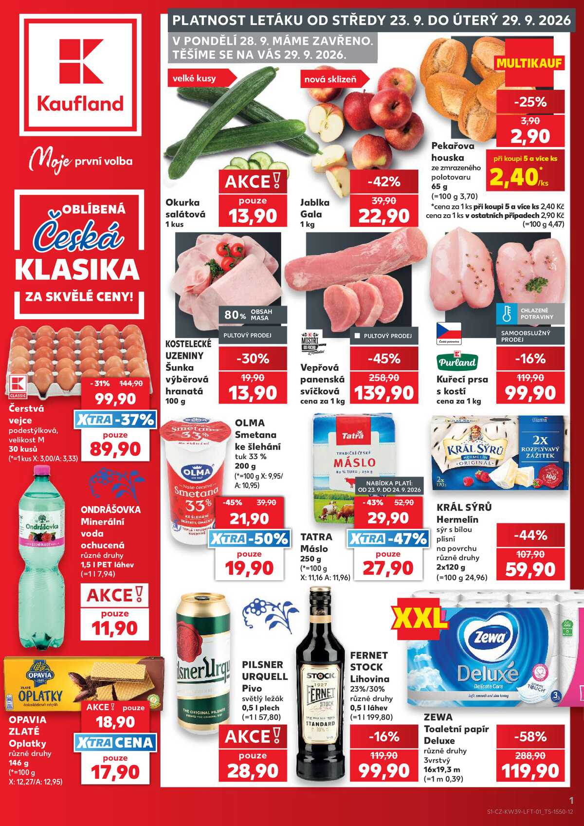 Kaufland 23.9. - 29.9. - Kaufland - Jihlava strana 1
