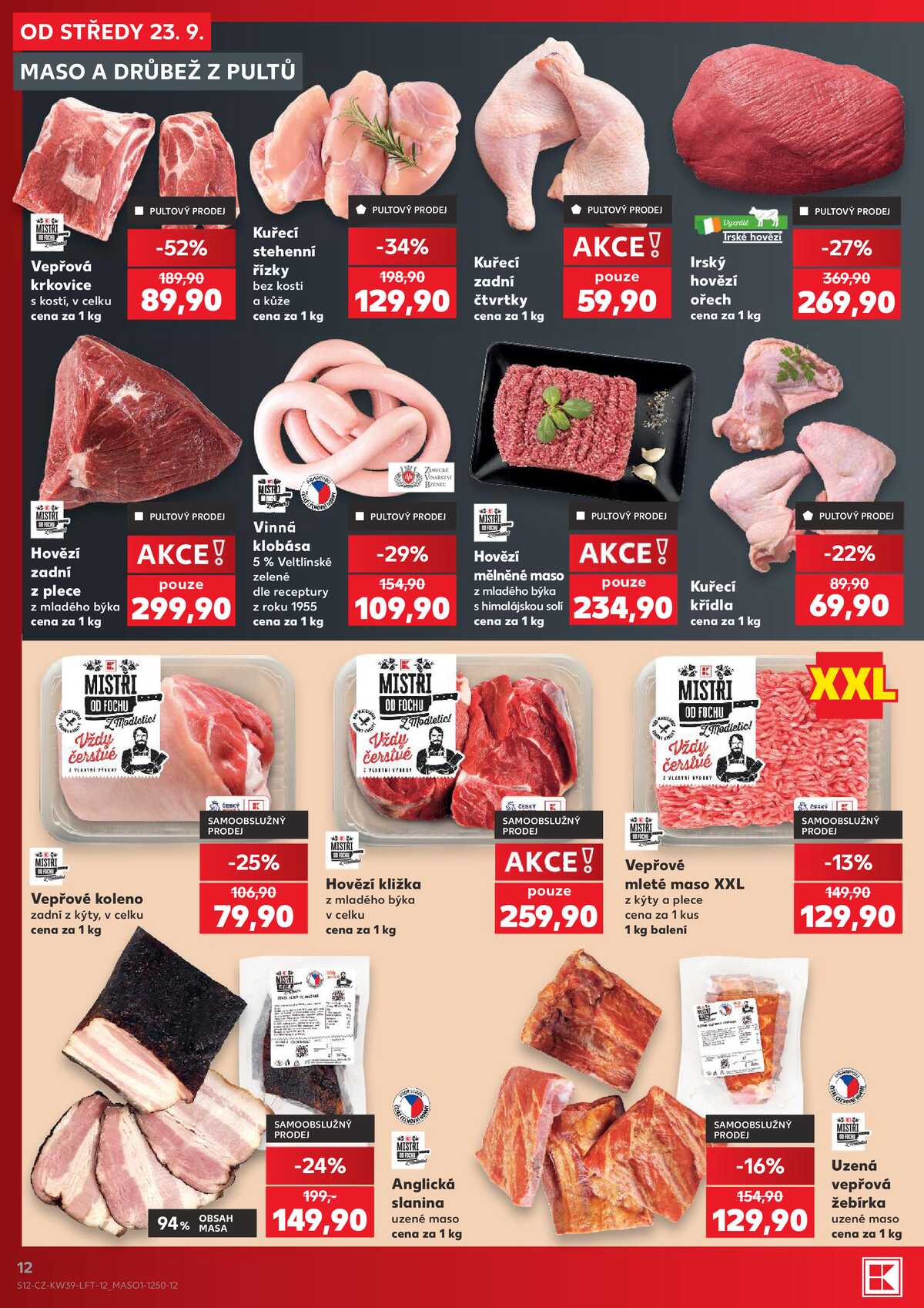 Kaufland 23.9. - 29.9. - Kaufland - Jeseník 1 strana 12