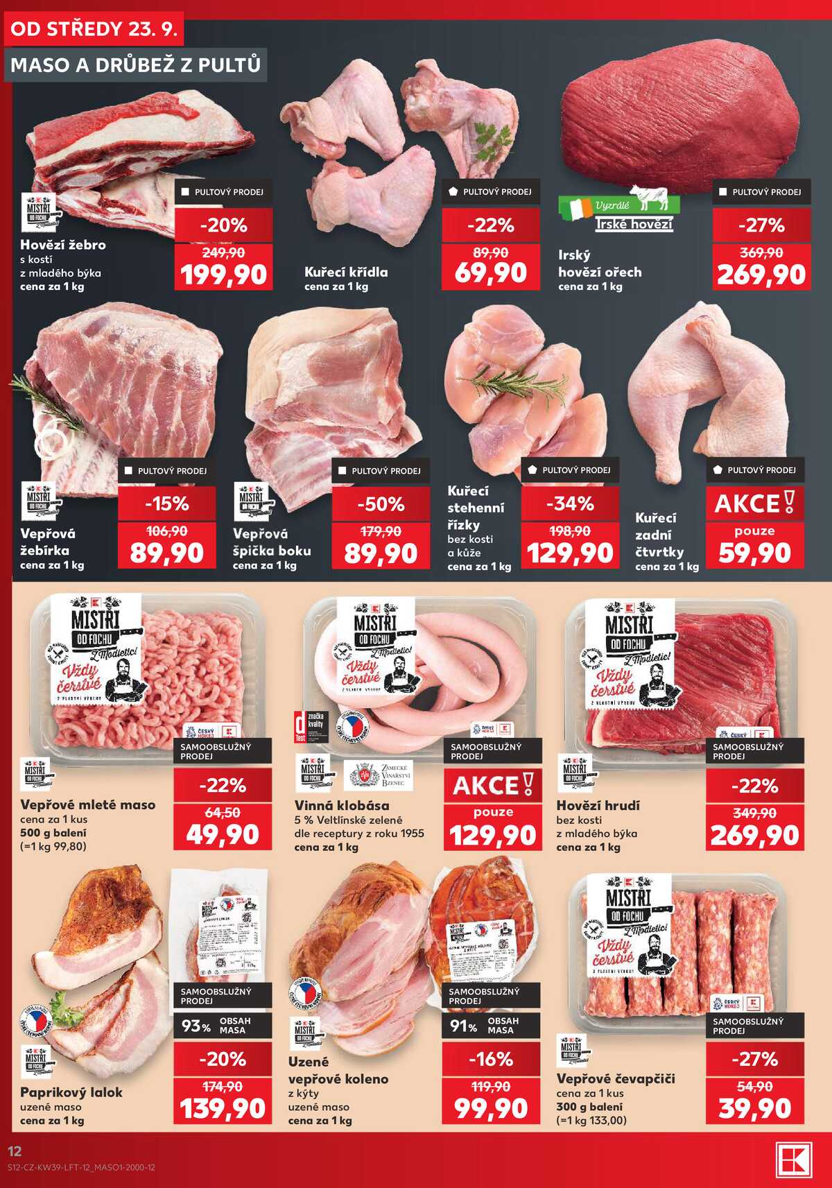 Kaufland 23.9. - 29.9. - Kaufland - Zlín - Vršava strana 12