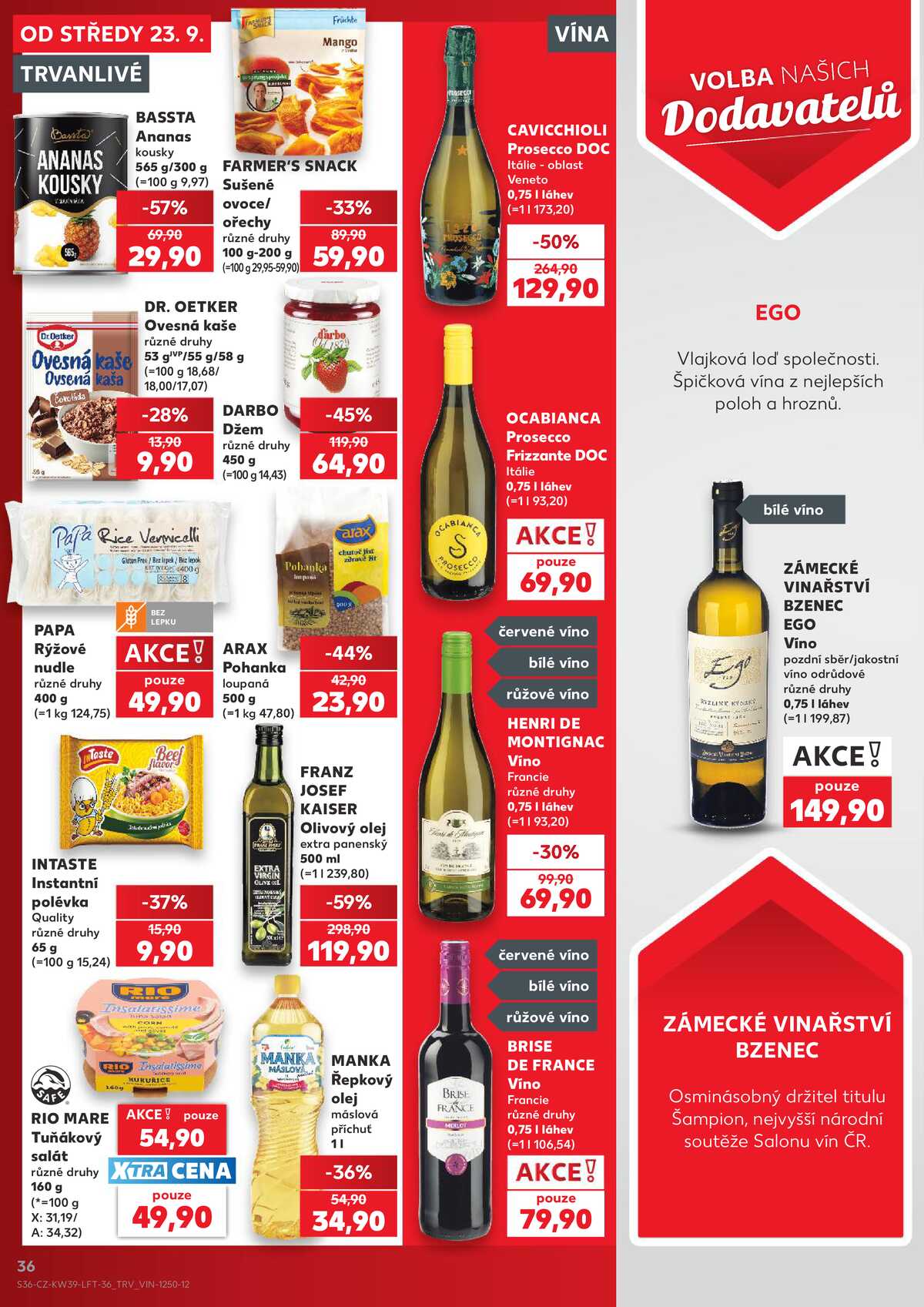 Kaufland 23.9. - 29.9. - Kaufland - Ústí nad Labem (Okružní) strana 36