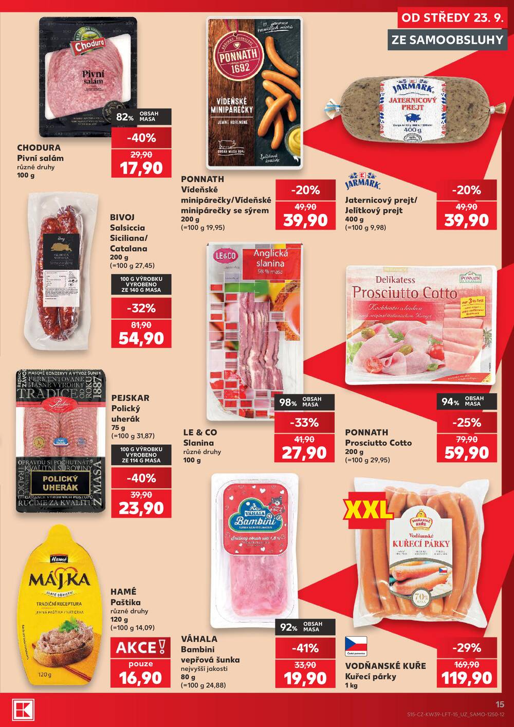 Kaufland 23.9. - 29.9. - Kaufland - Plzeň - Košutka