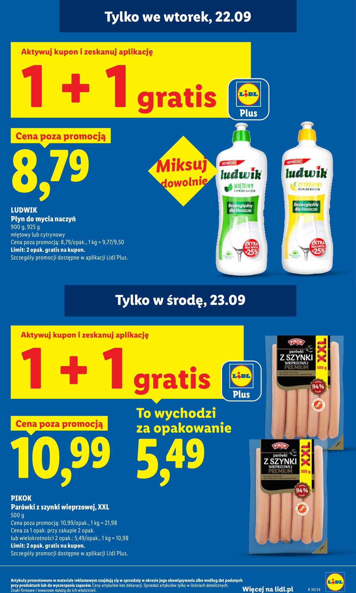 Leták Lidl Polsko 21.9.-23.9.2026 - Leták platí od 21. 9. do 23. 9. strana 13